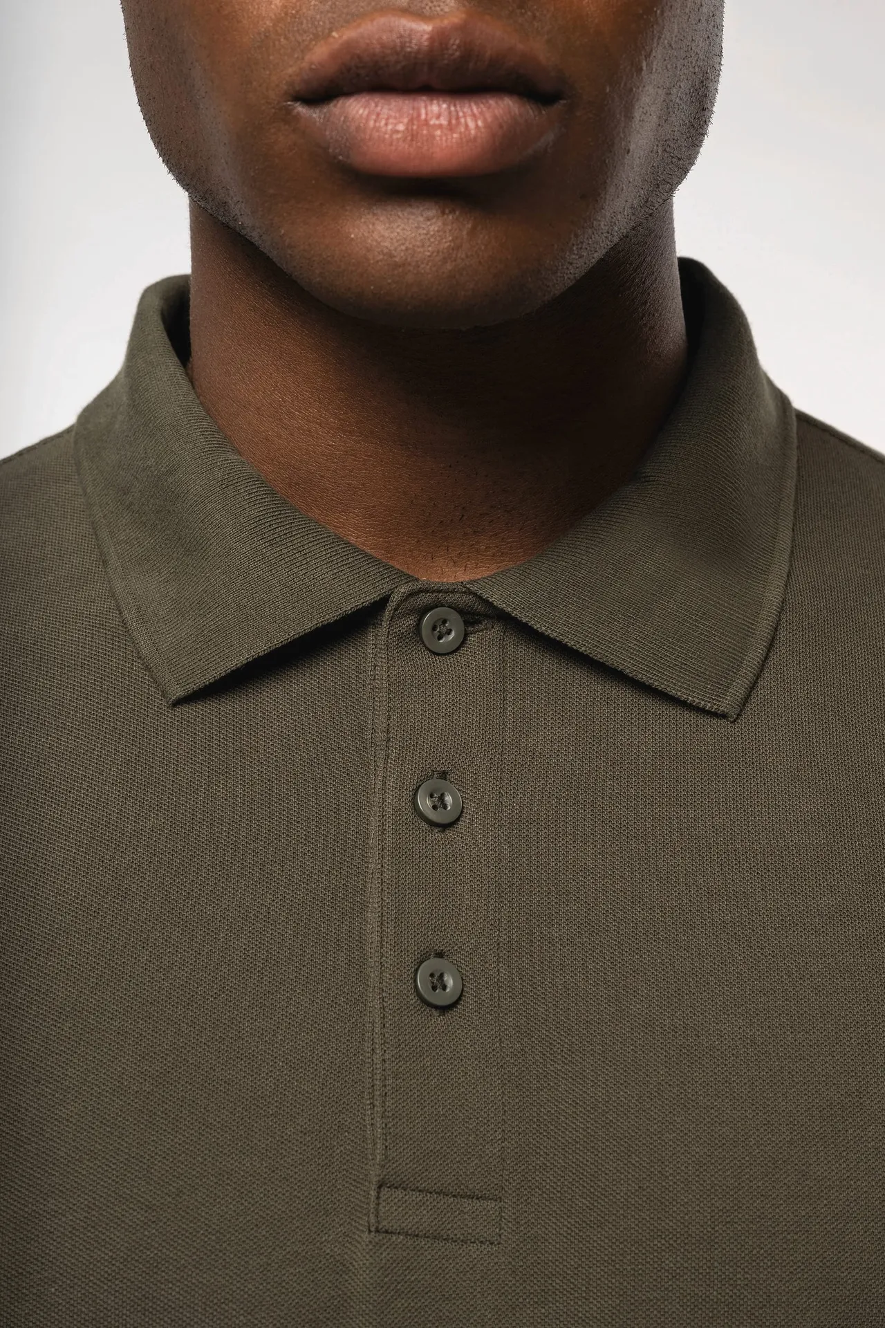 Herren Langarm Poloshirt