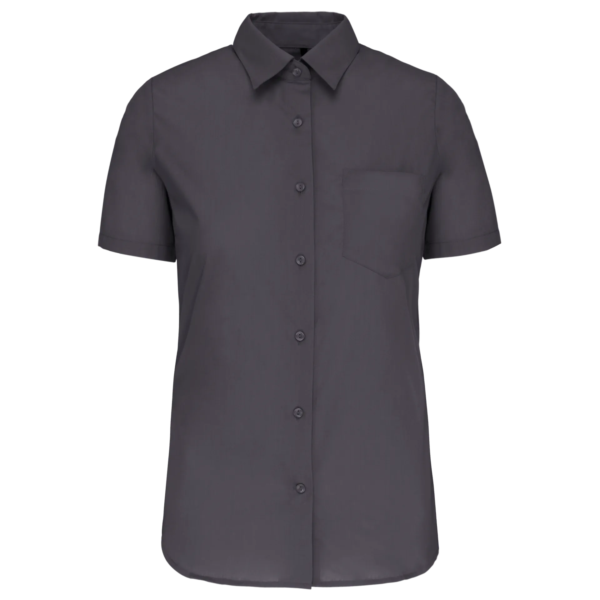 Damen Popelinebluse Kurzarm