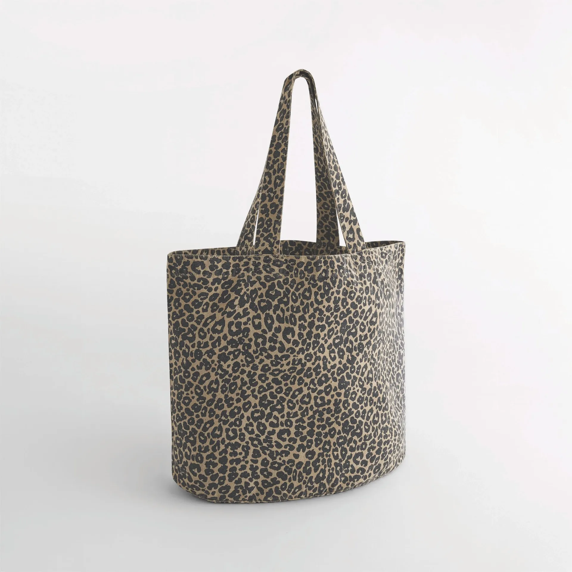 Tragetasche aus Canvas mit Leopardenmuster