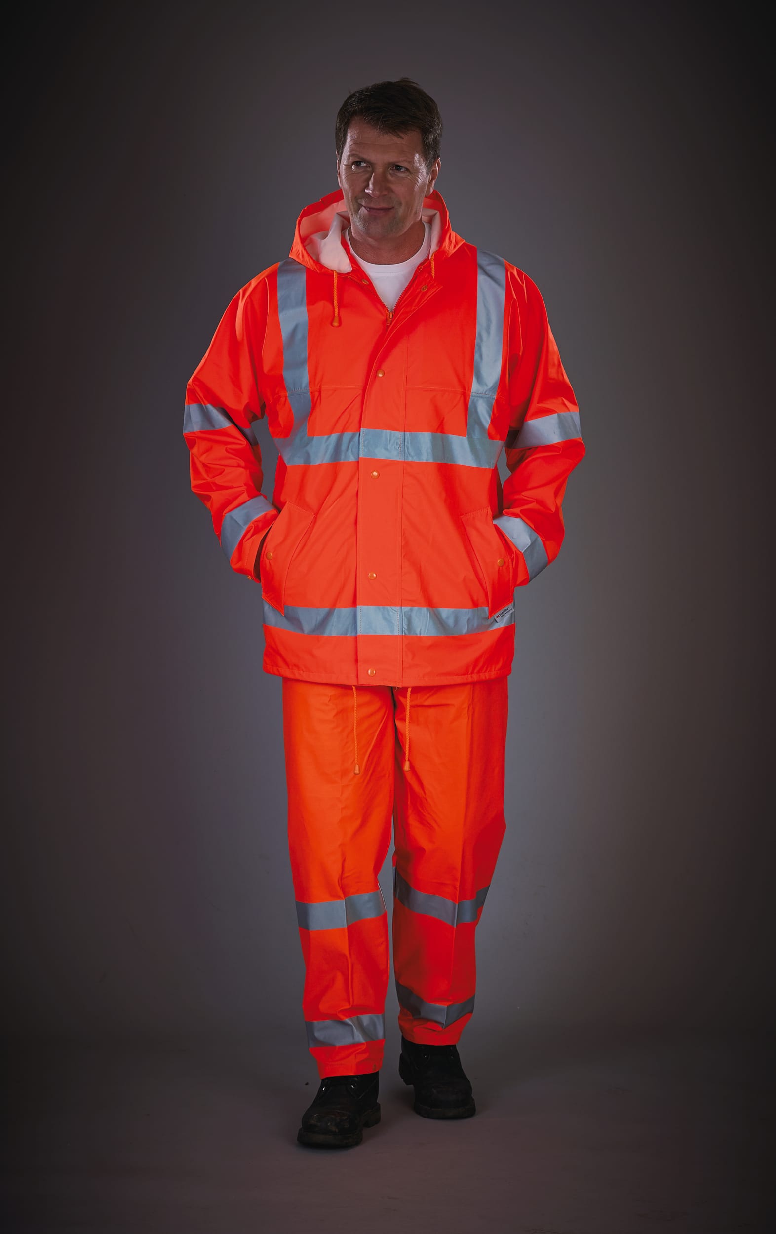 Atmungsaktive Hi-Vis Soft Flex Regenjacke