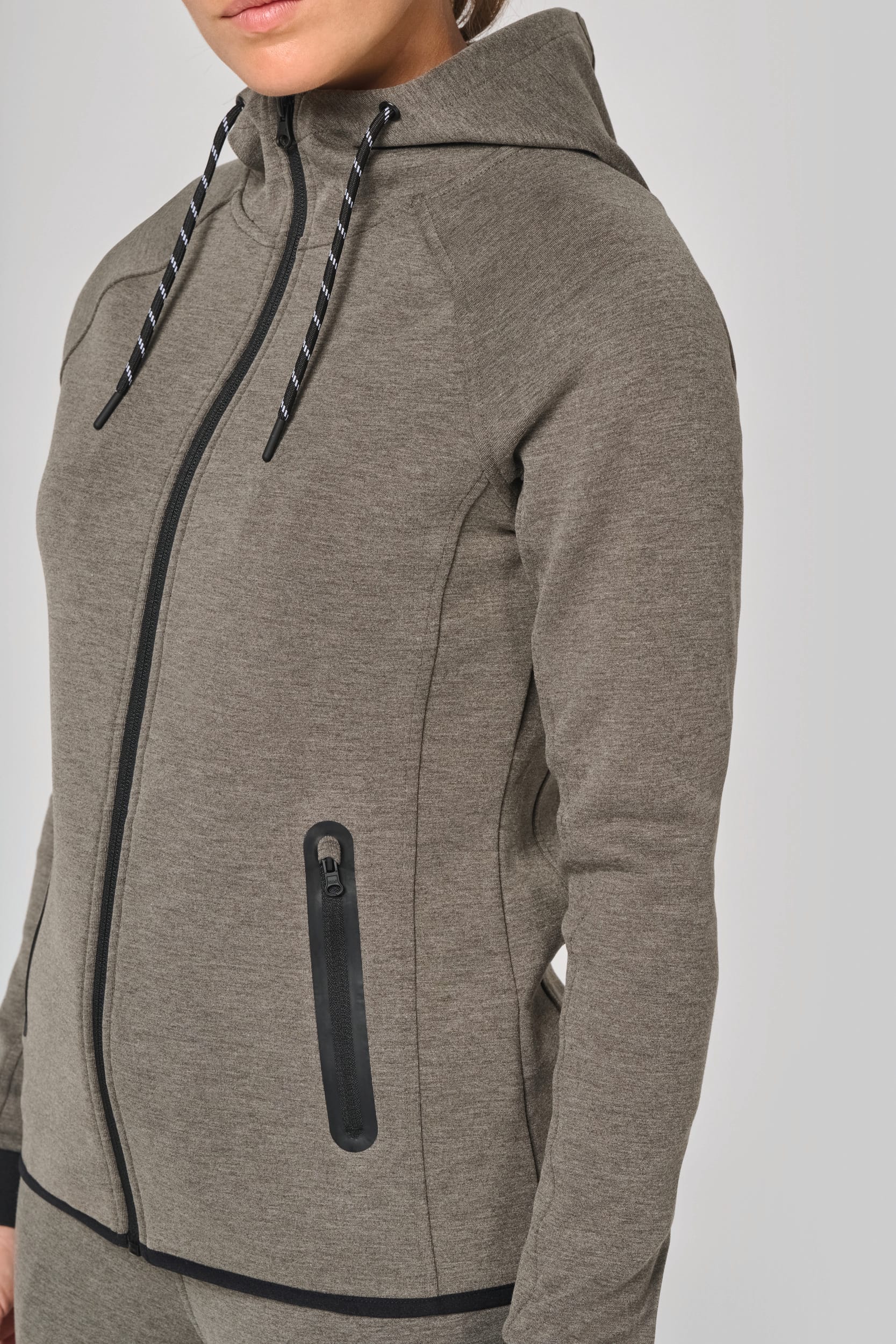 Damen-Funktions- performance Hoodie