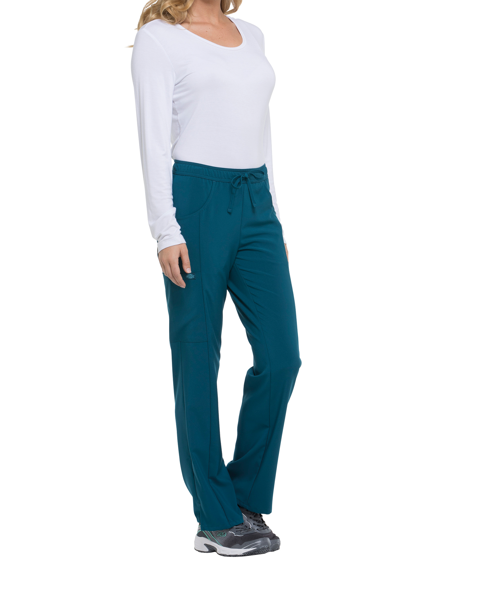 Damenhose mit mittlerem Bund und Kordelzug