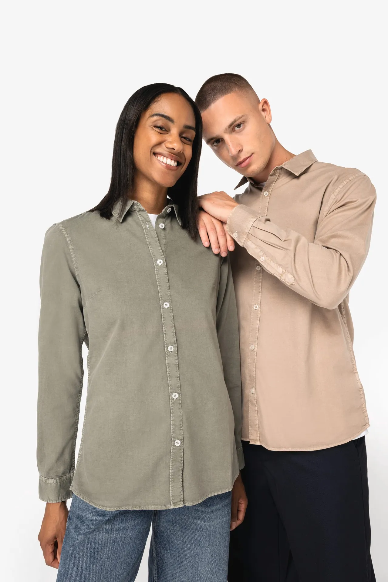 Umweltfreundliches Ausgewaschene Bluse