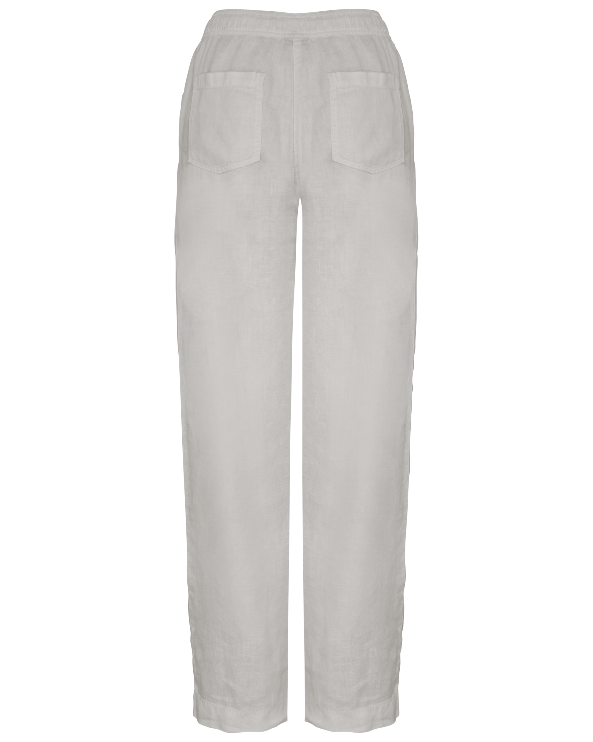 Ausgewaschene Damenhose aus Leinen