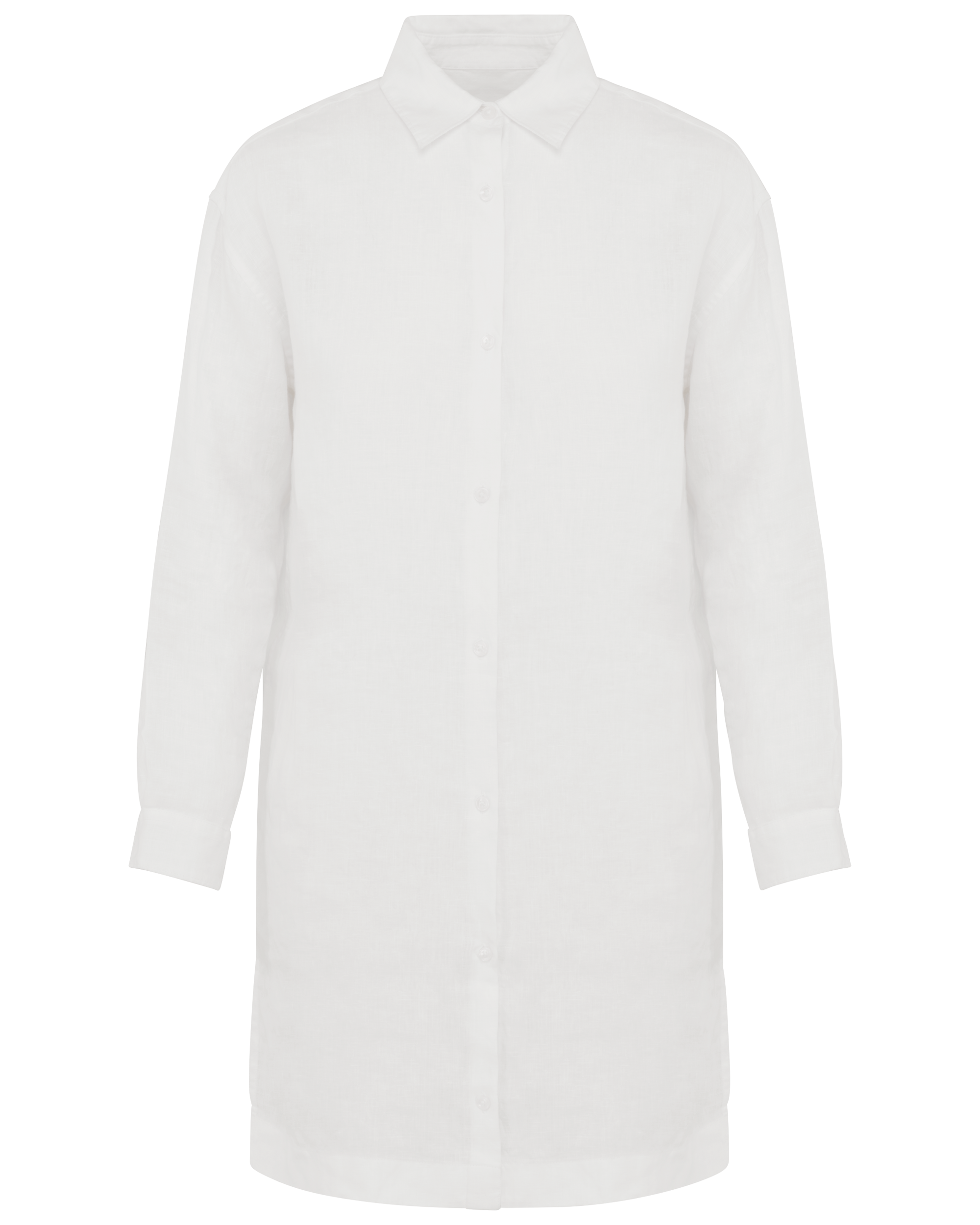 Hemdblusenkleid aus Leinen für Damen