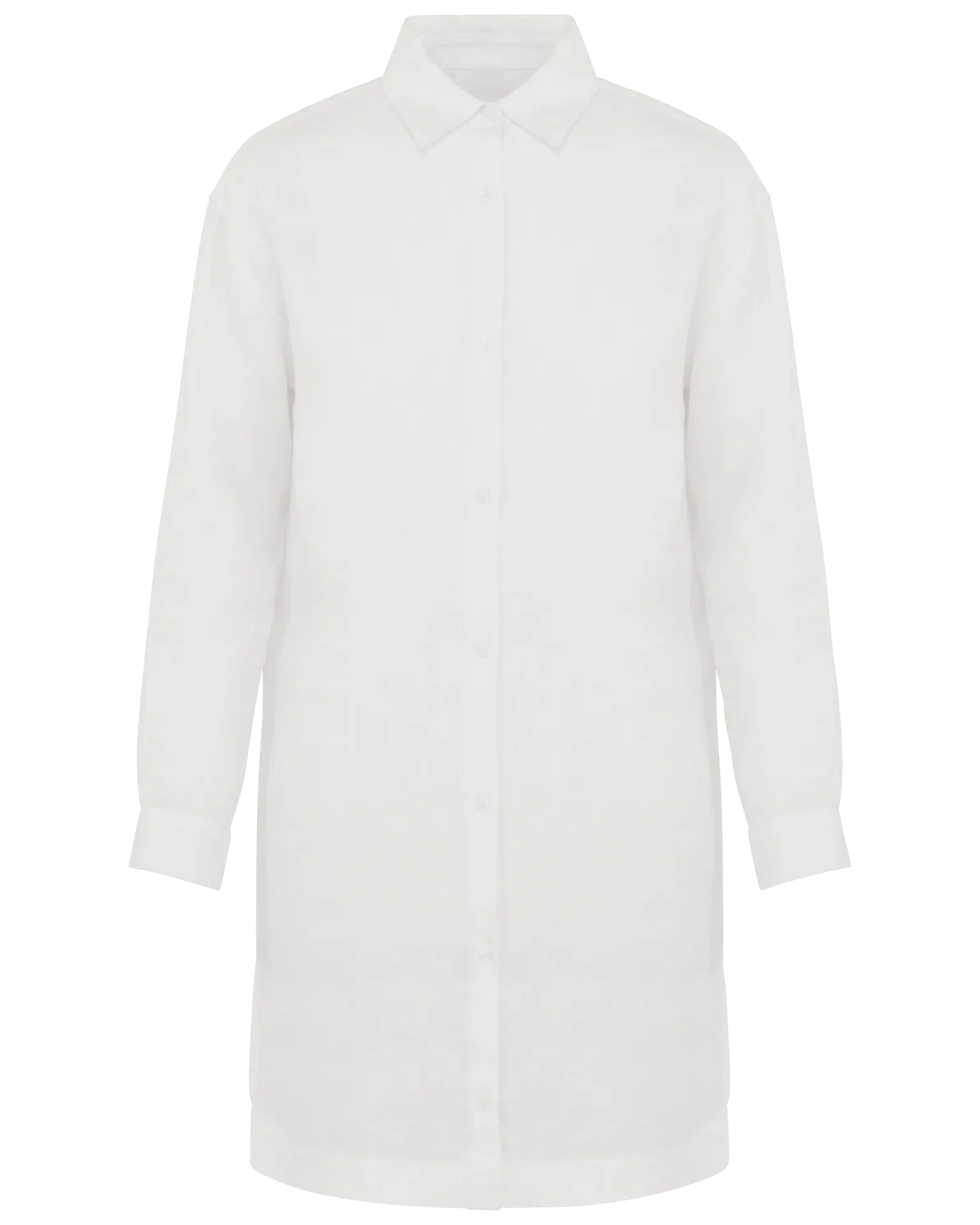 Hemdblusenkleid aus Leinen für Damen