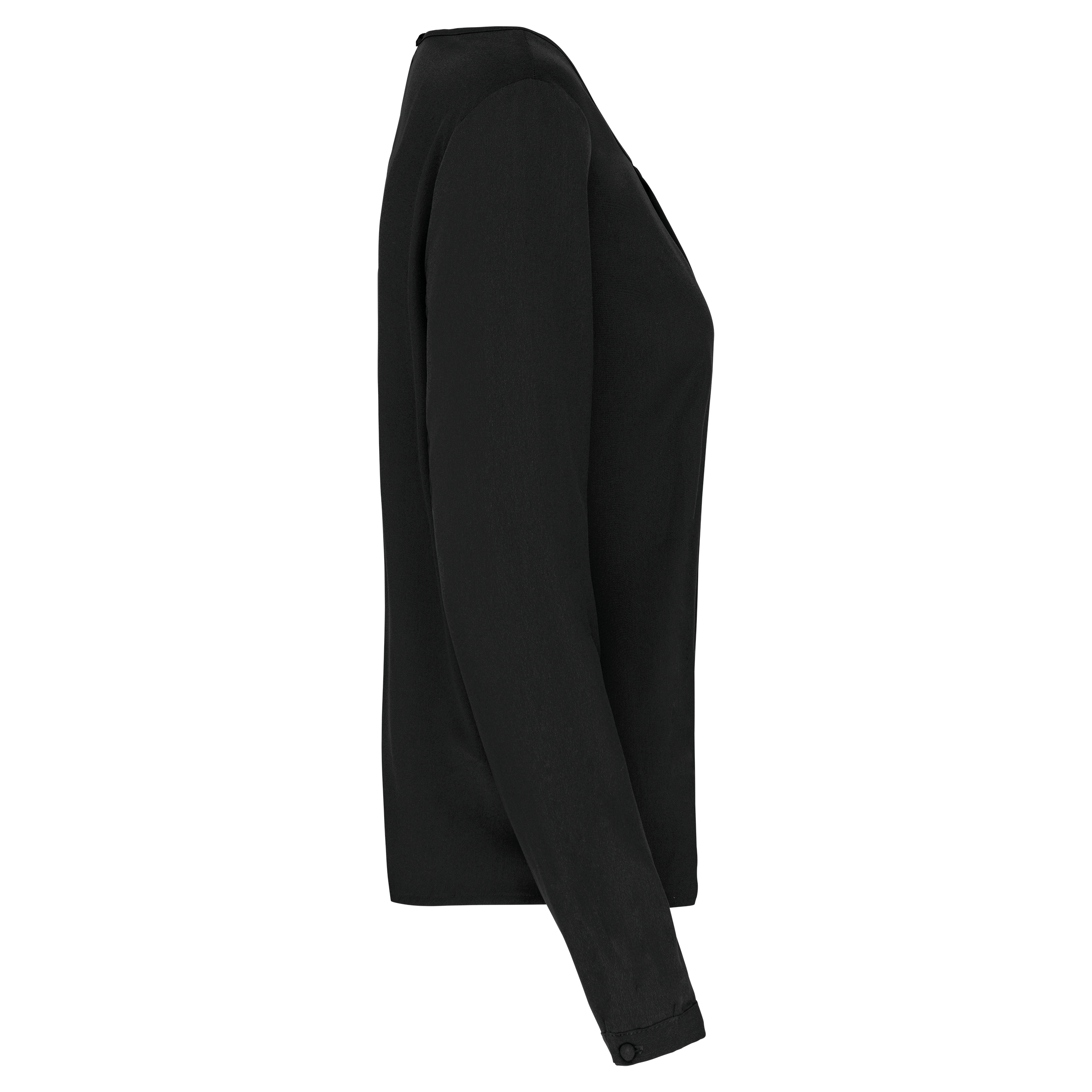 Langarm-Kreppbluse für Damen