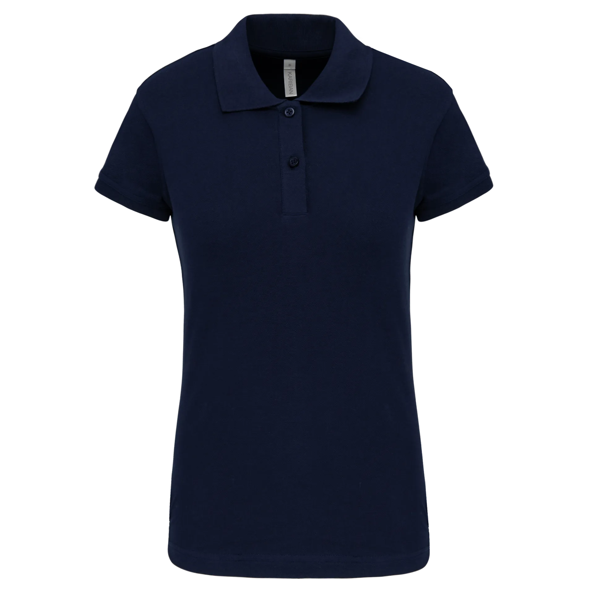 Kurzarm-Polohemd für Damen. Aus Baumwollpiqué