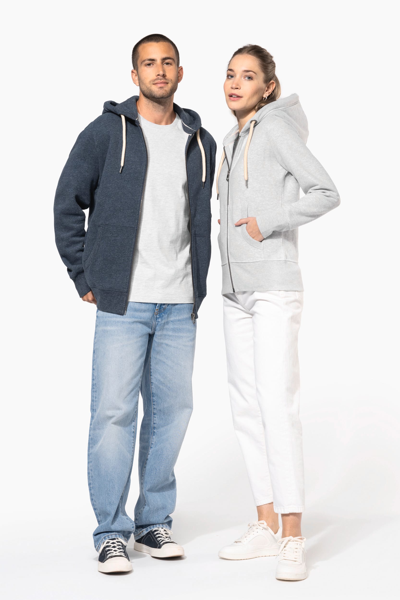 Herren Kapuzensweatshirt mit Reißverschluss