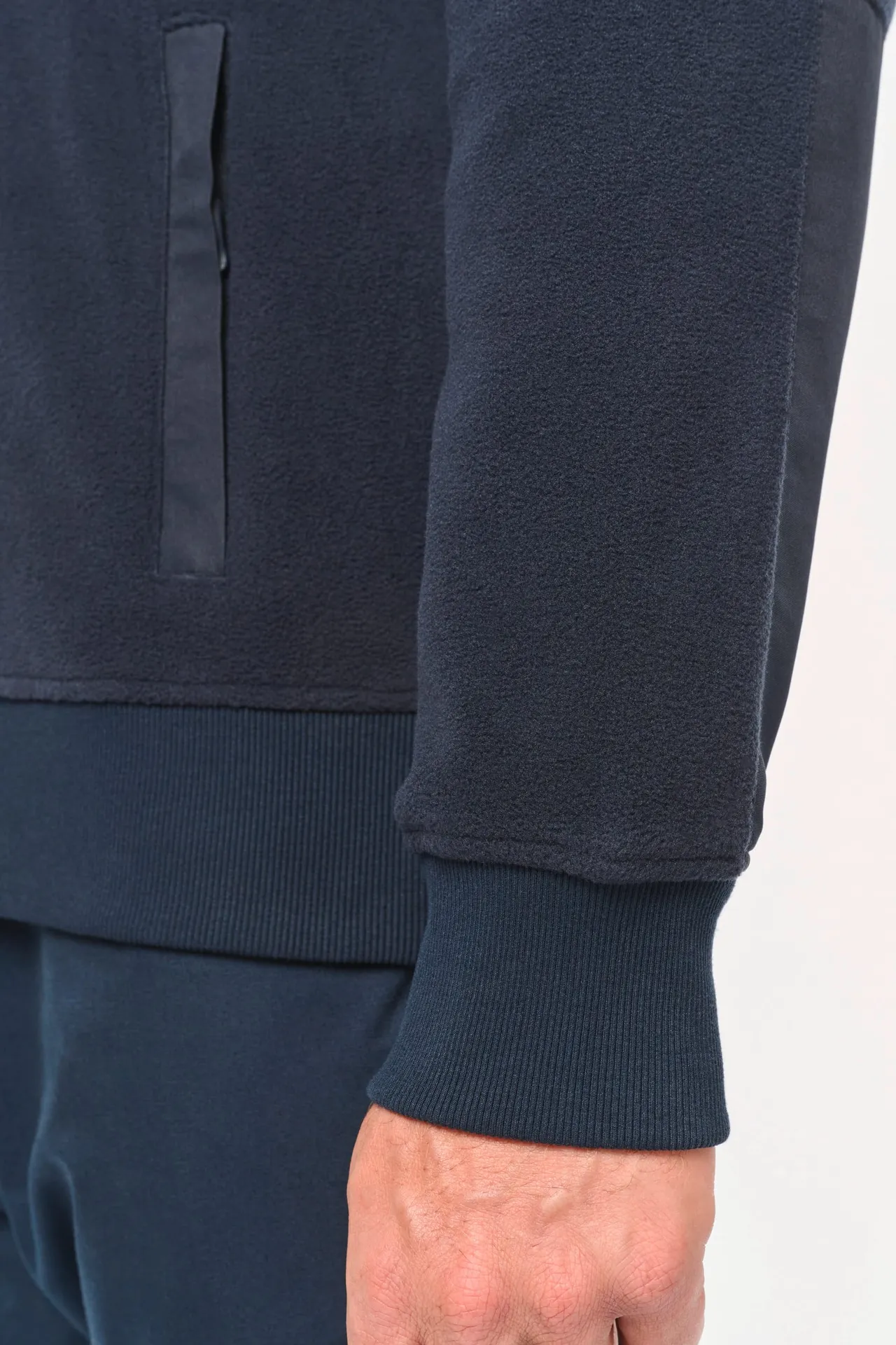 Umweltfreundlicher Fleecepullover mit Reißverschlusskragen, Unisex