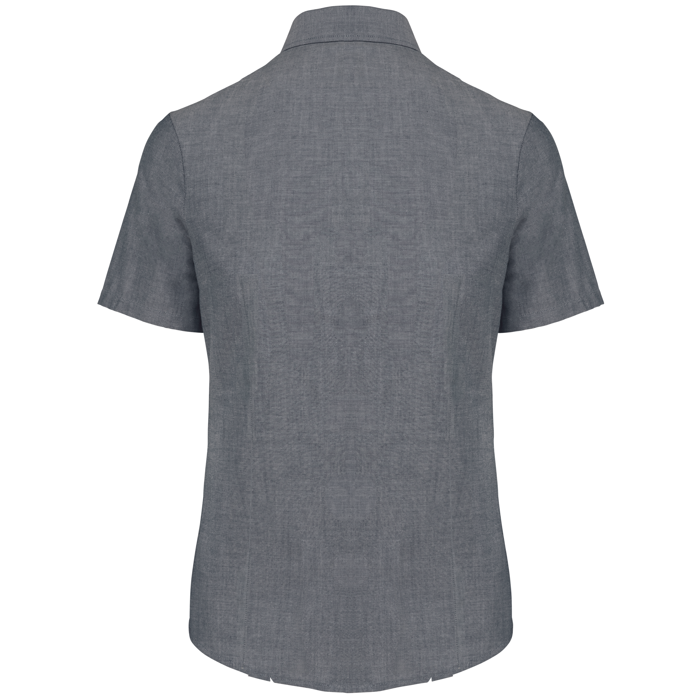 Damen Oxford Kurzarmbluse