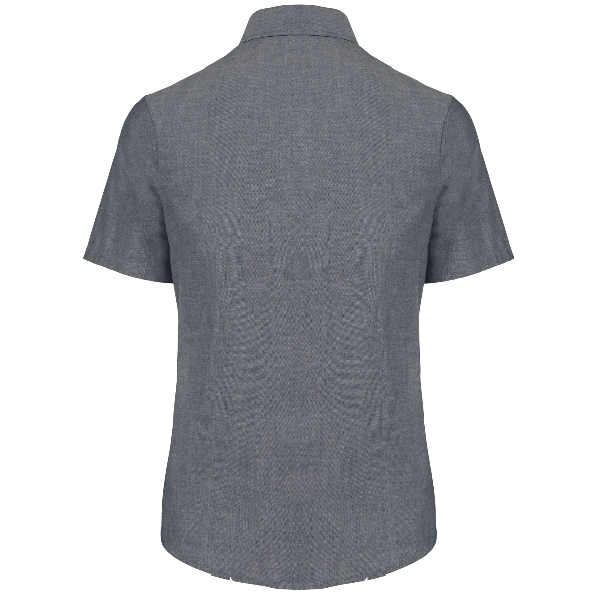 Damen Oxford Kurzarmbluse