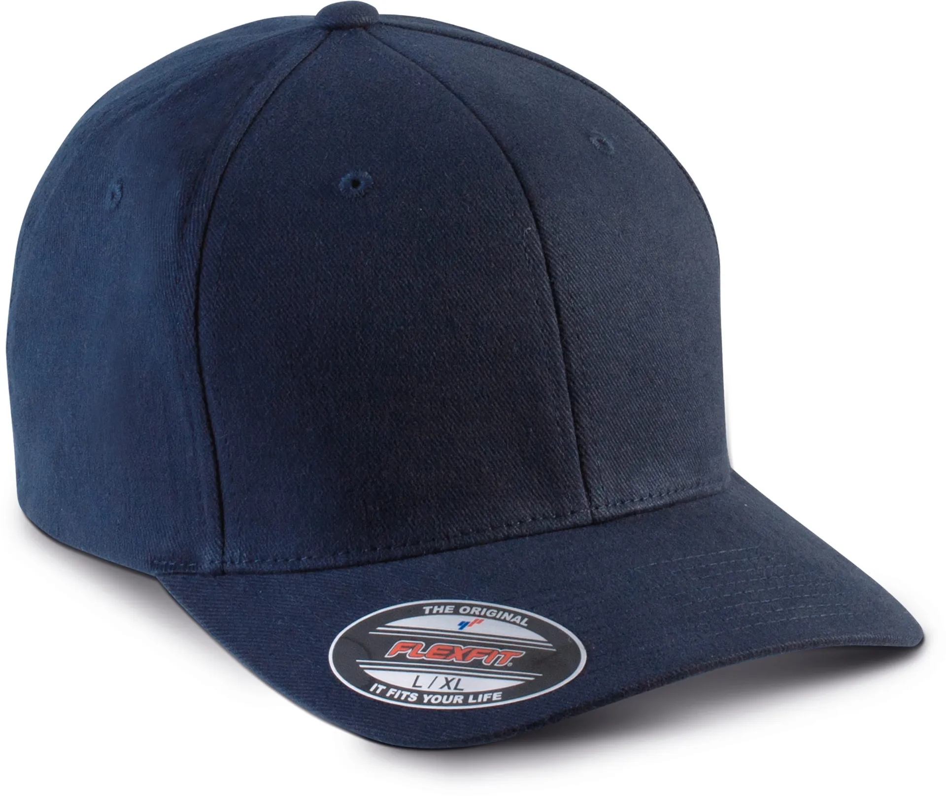 6-Panel Flexfit  Schirmmütze - Gebürstete Baumwolle