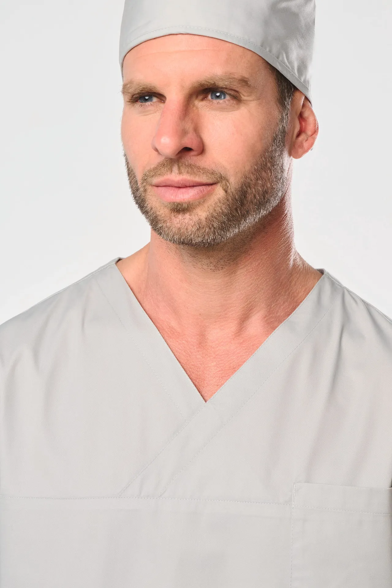 Kurzärmlige Unisex-Tunika aus Baumwollpolyester