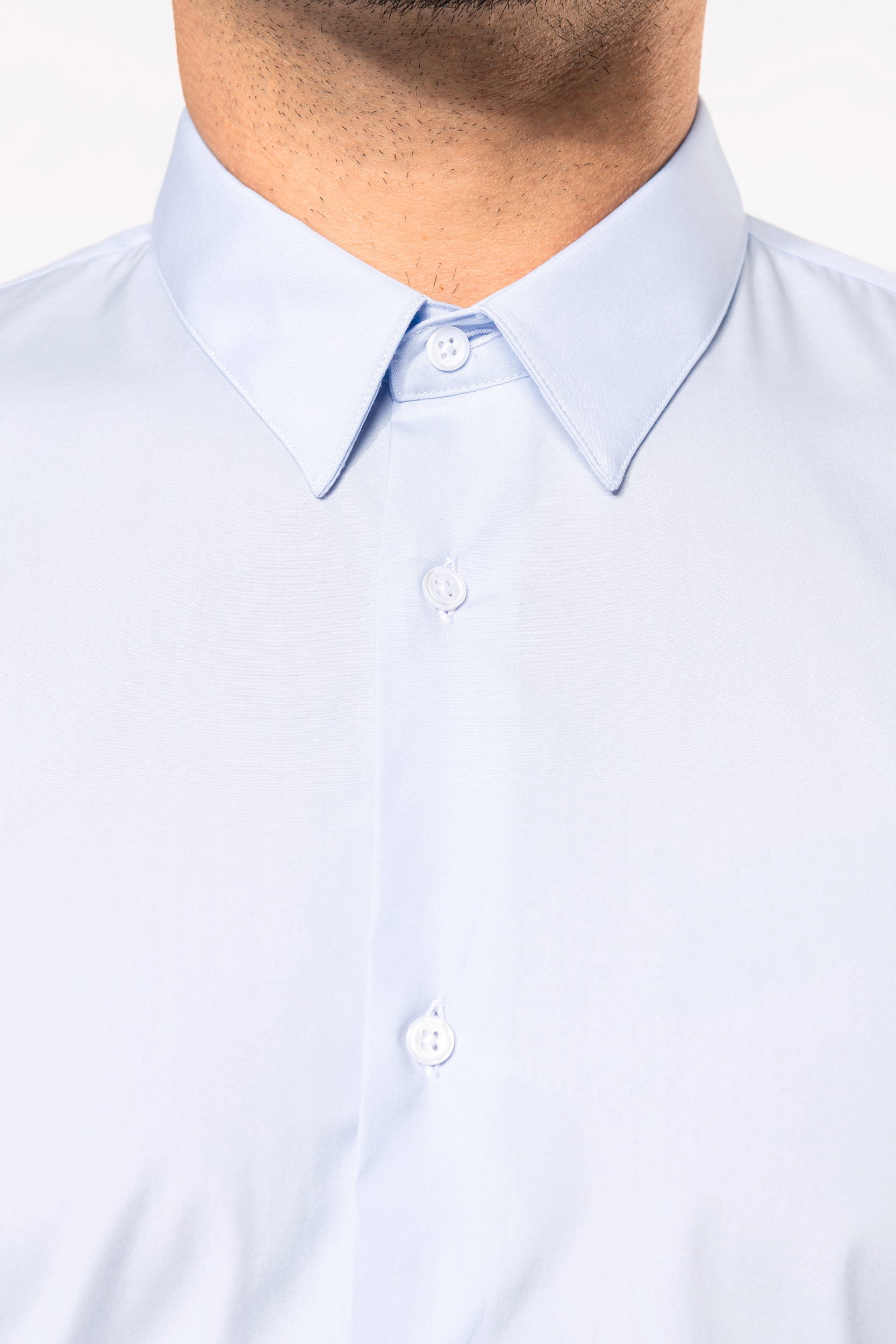 Popeline-Hemd für Herren mit langen Ärmeln