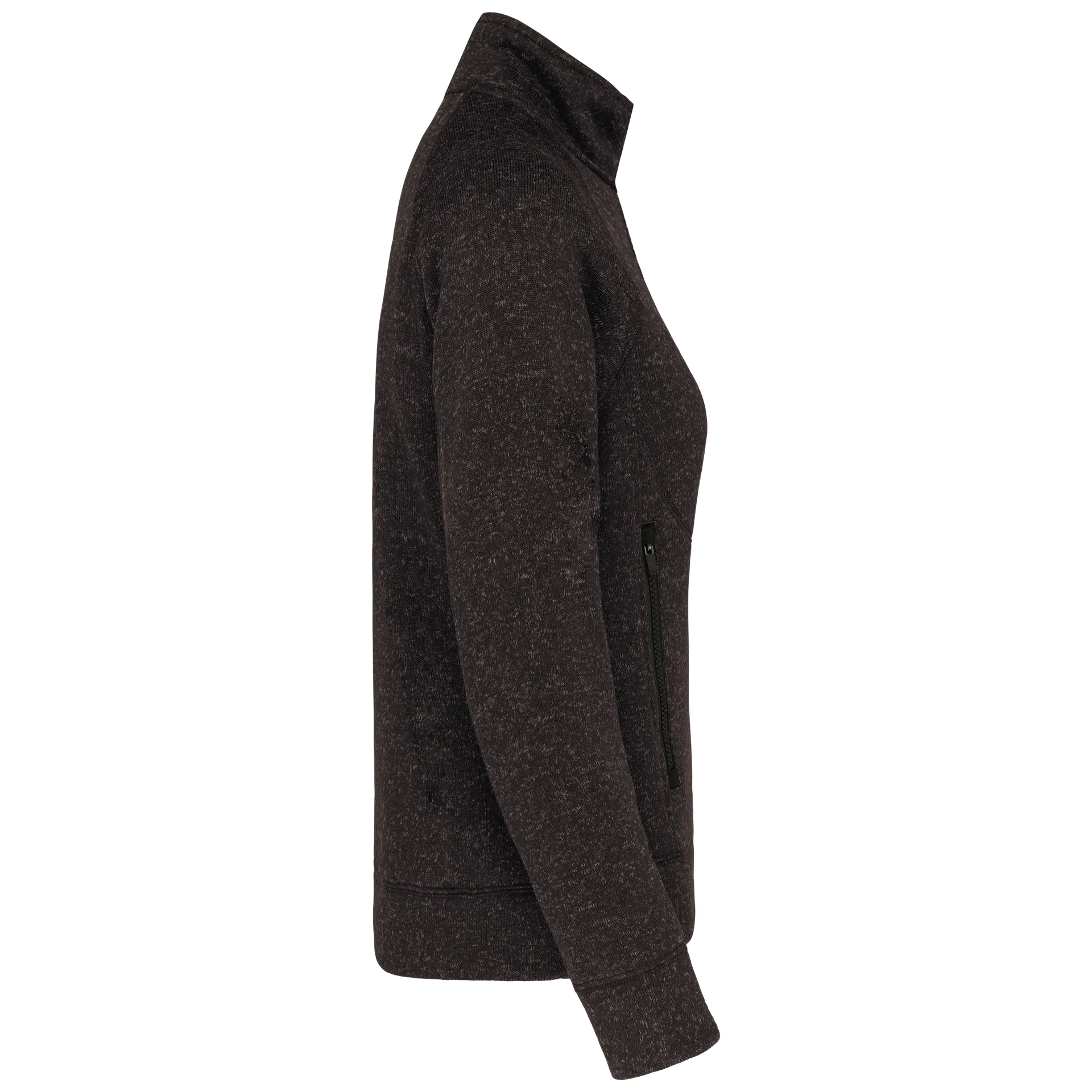 Damen-Weste mit Reißverschluss, aus Chiné