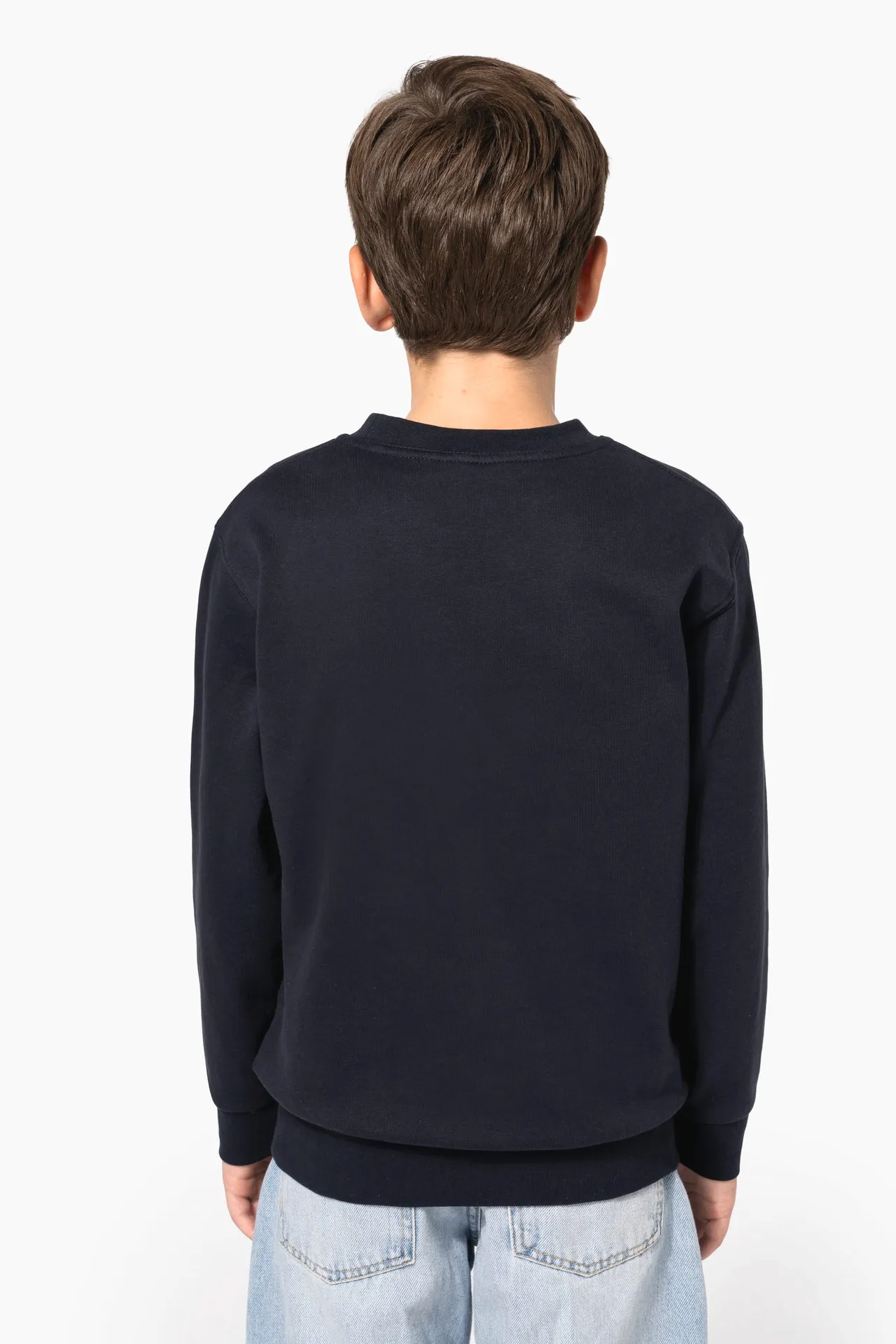 Recyceltes Kinder-Sweatshirt mit Rundhalsausschnitt