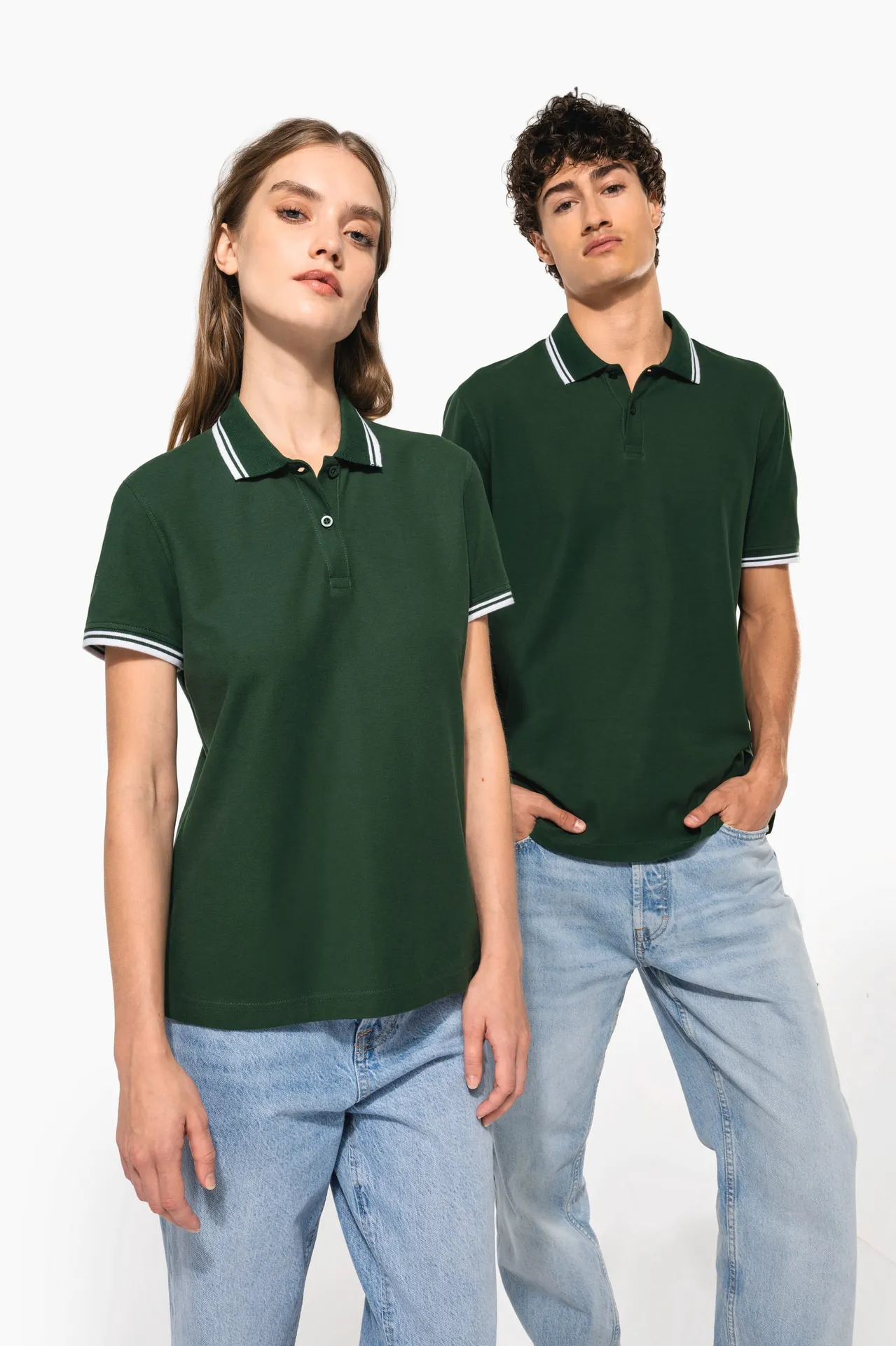 Herren Poloshirt mit kurzen Ärmeln und kontrastfarbenen Paspeln