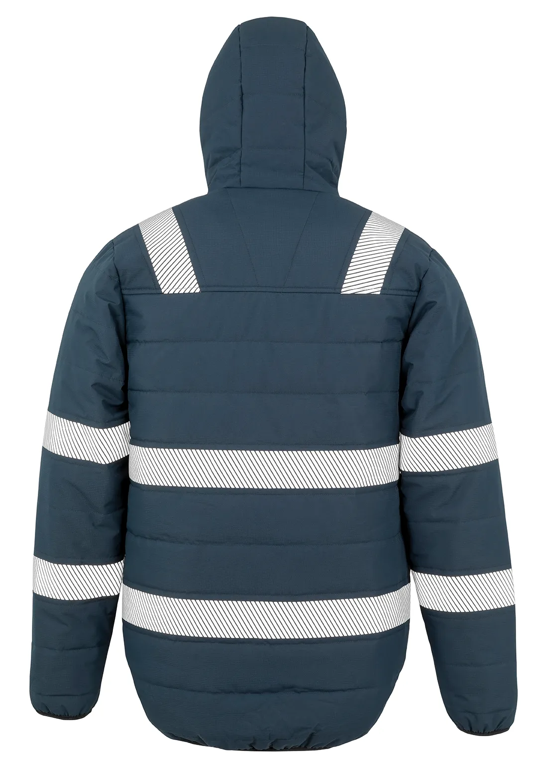 Sicherheitsjacke aus wattiertem, recyceltem Ripstop