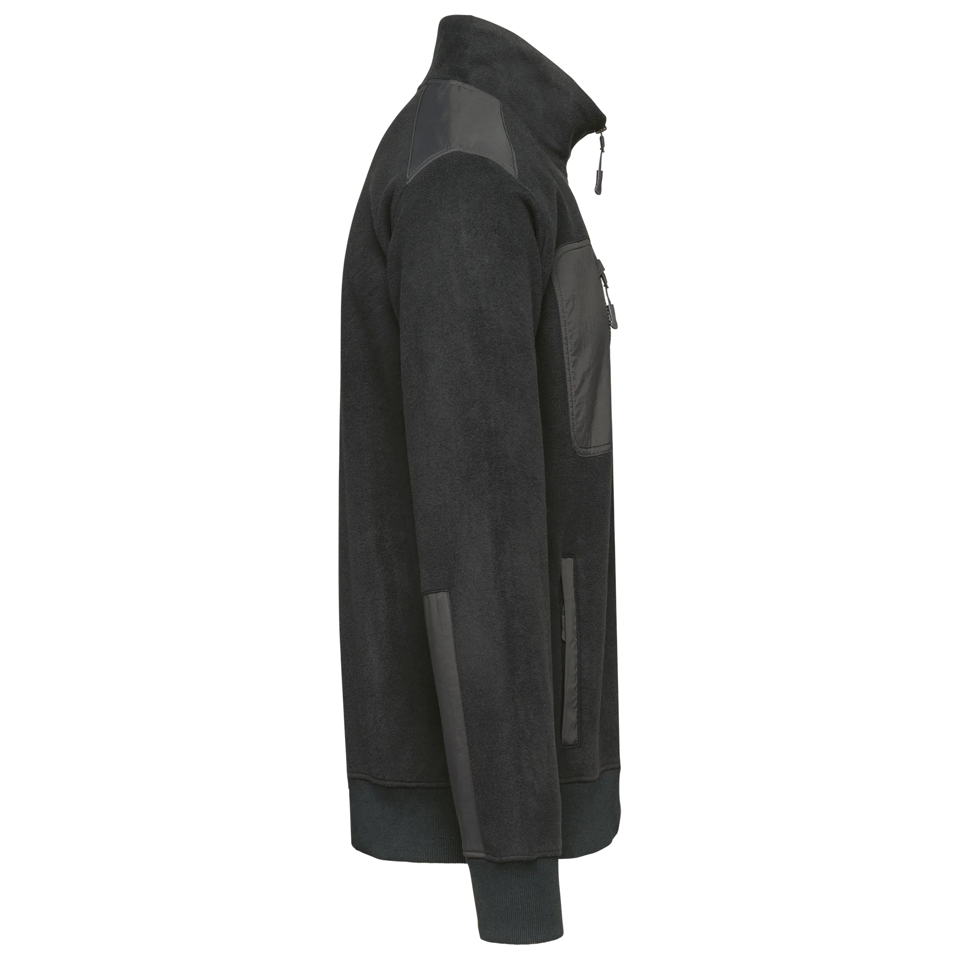 Umweltfreundlicher Fleecepullover mit Reißverschlusskragen, Unisex