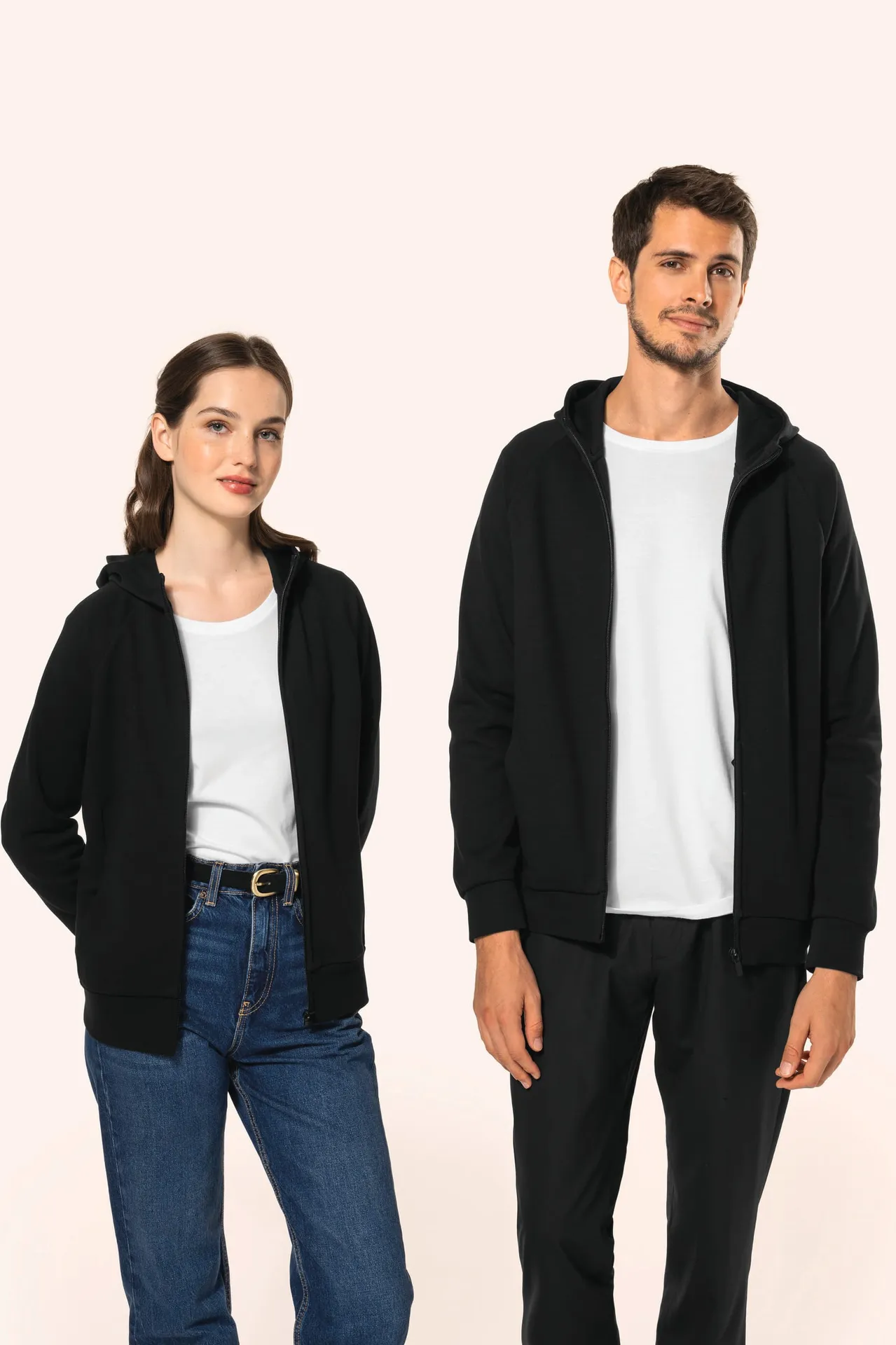 Herren-Reißverschlussjacke mit Kapuze