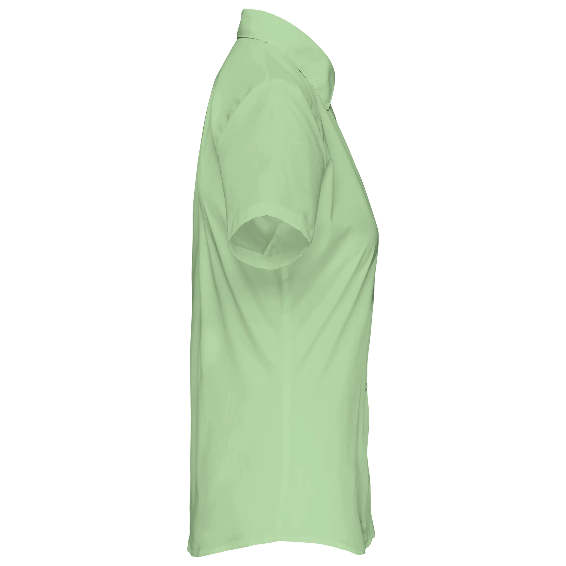 Popeline-Kurzarmhemd Baumwollpolyester pflegeleicht für Damen