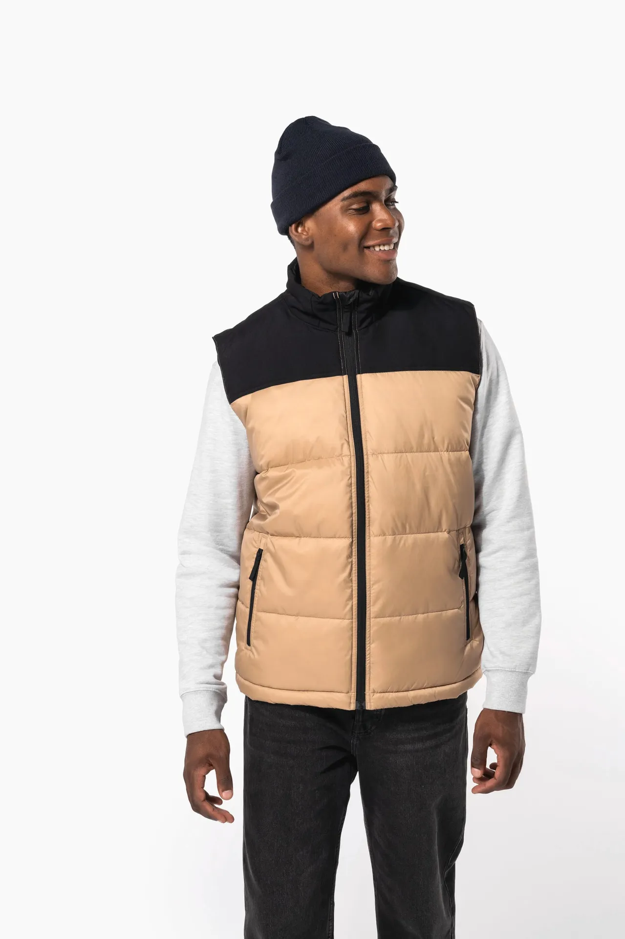 Gesteppter Unisex-Bodywarmer in zwei Farbtönen