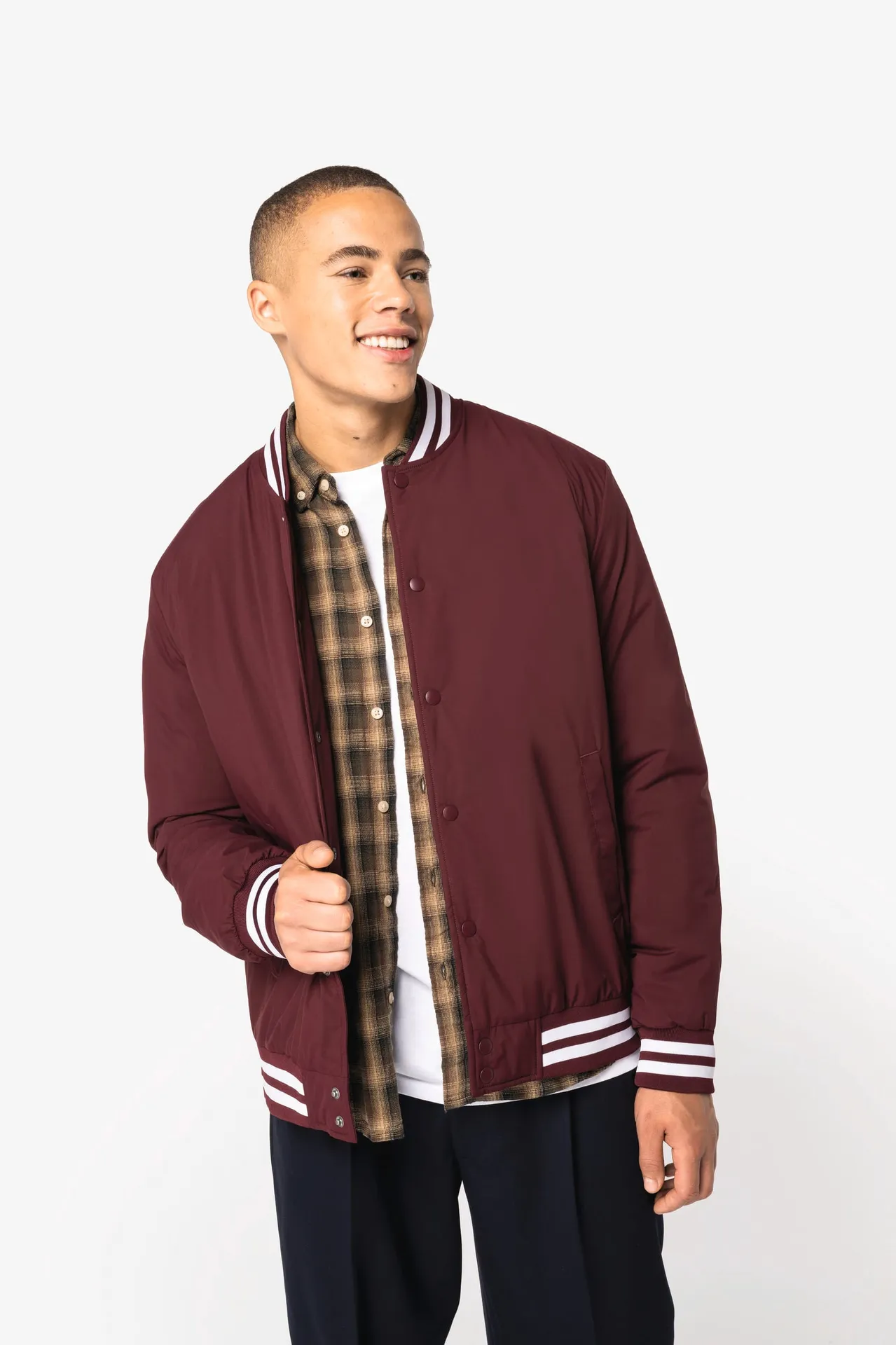 Umweltfreundliche wattierte Unisex-Teddyjacke