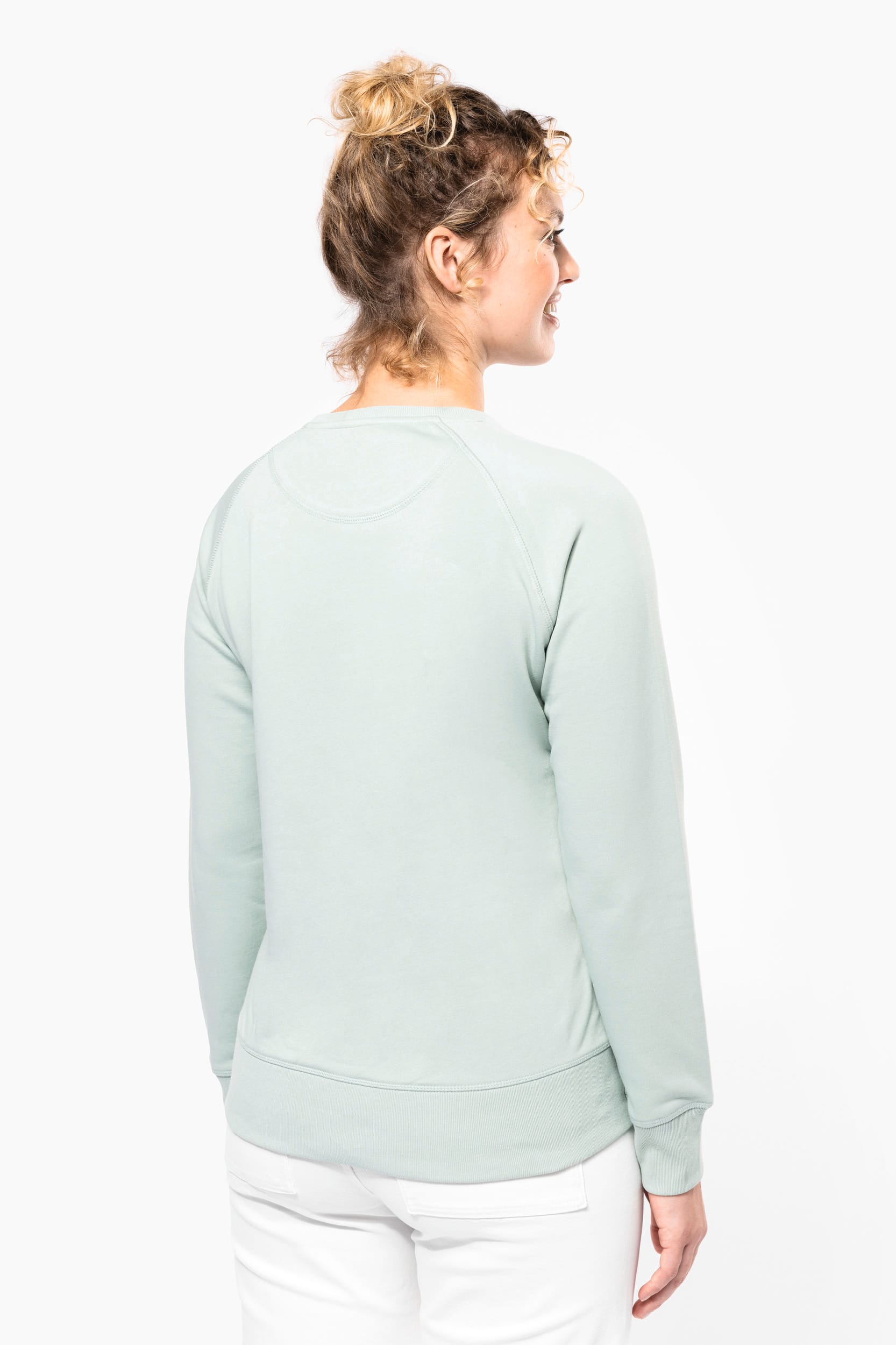 Damen Sweatshirt BIO-BAUMWOLLE Rundhalsausschnitt Raglanärmel