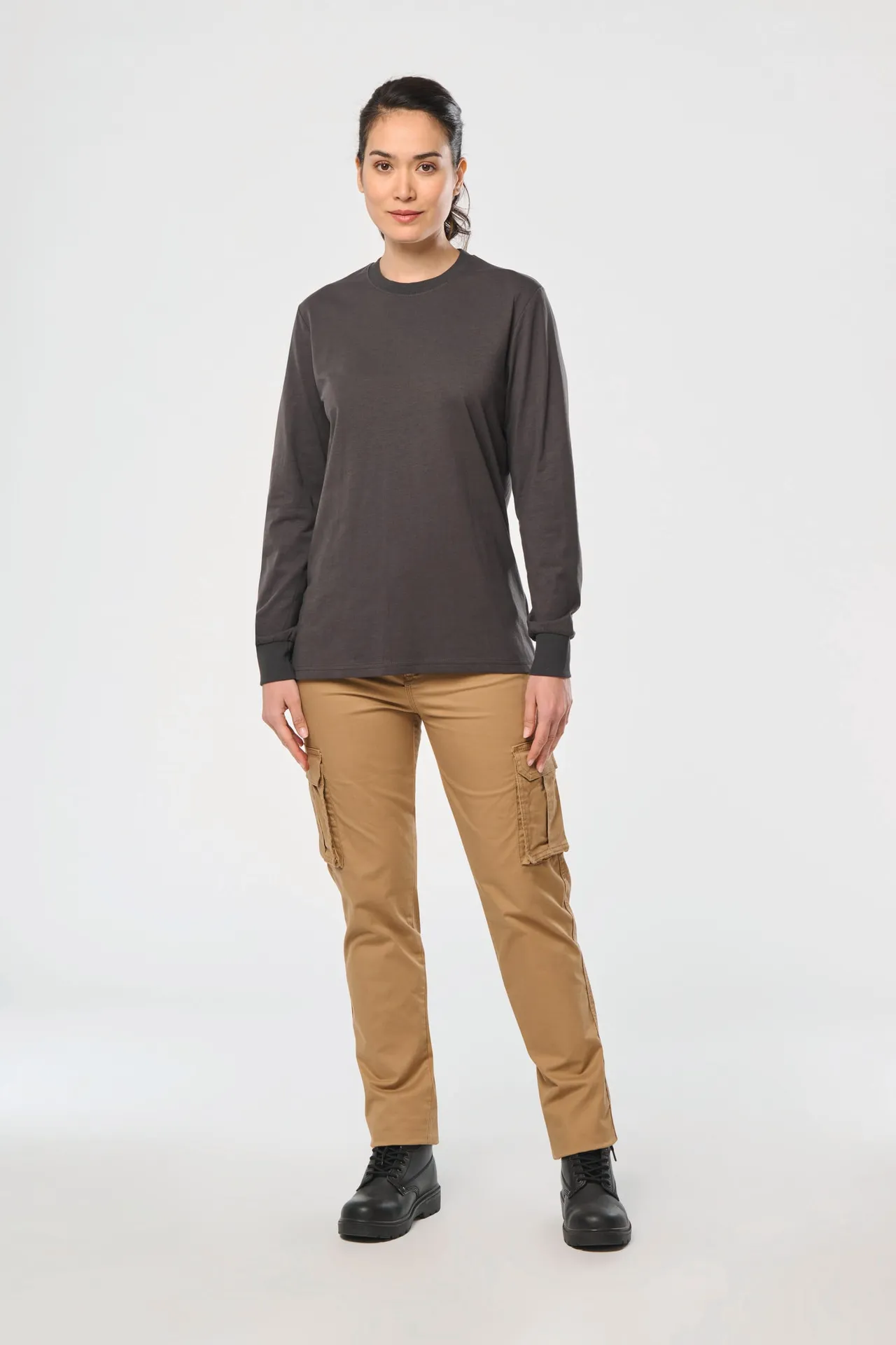 Umweltfreundliches Unisex-T-Shirt mit langen Ärmeln