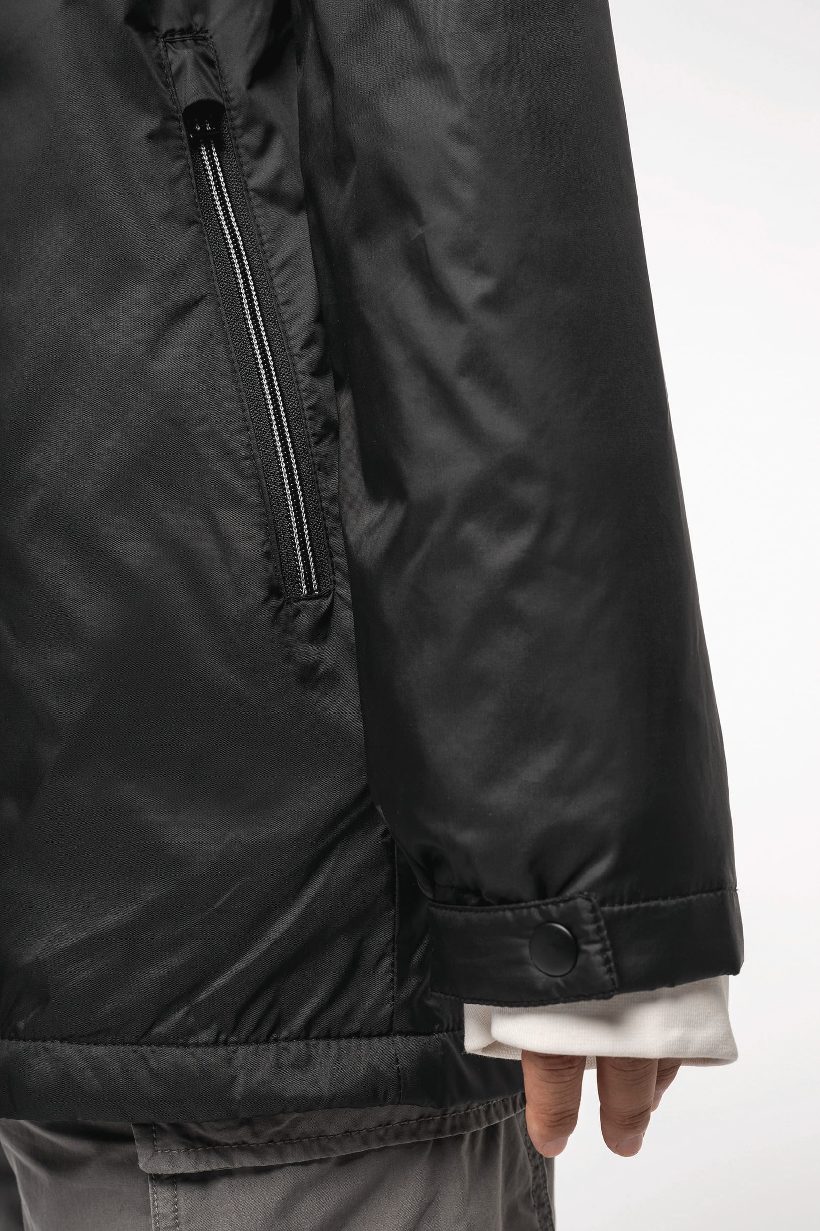 Gefütterte Unisex-Kapuzenjacke aus Mikrofleece