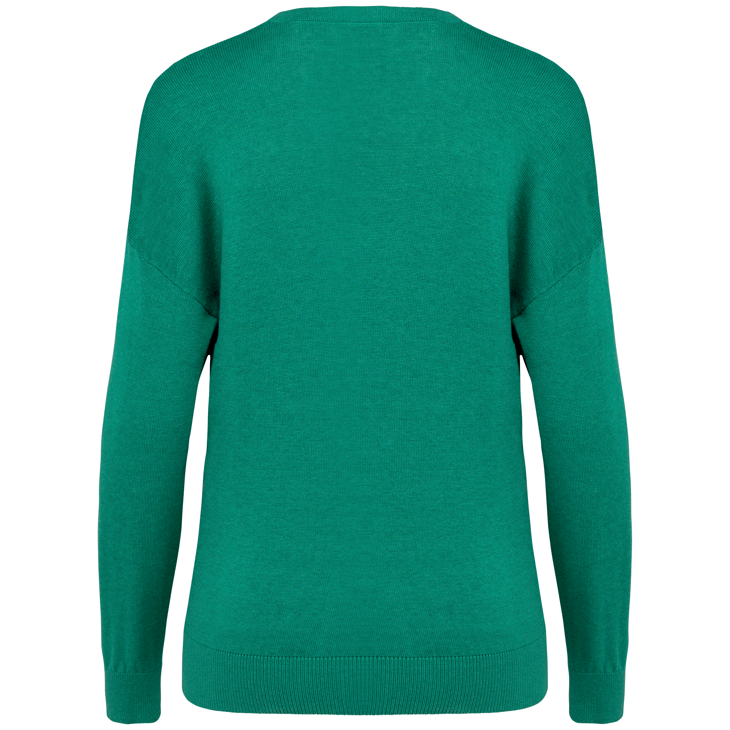 Umweltfreundlicher Damenpullover mit V-Ausschnitt aus Lyocell Umweltfreundlicher Damenpullover mit V-Ausschnitt aus Lyocell