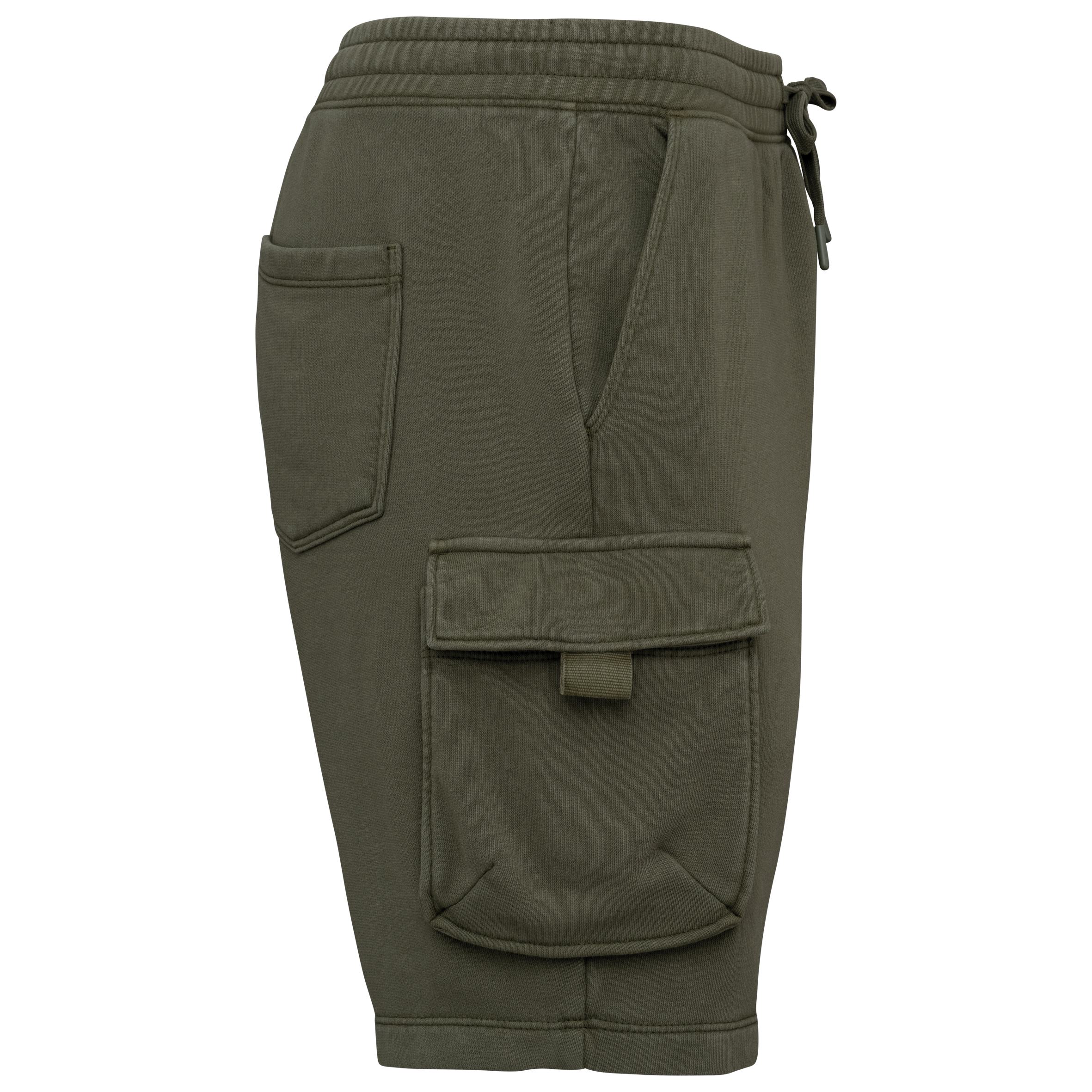 Umweltfreundliche ausgewaschene French Terry Cargo-Shorts für Herren