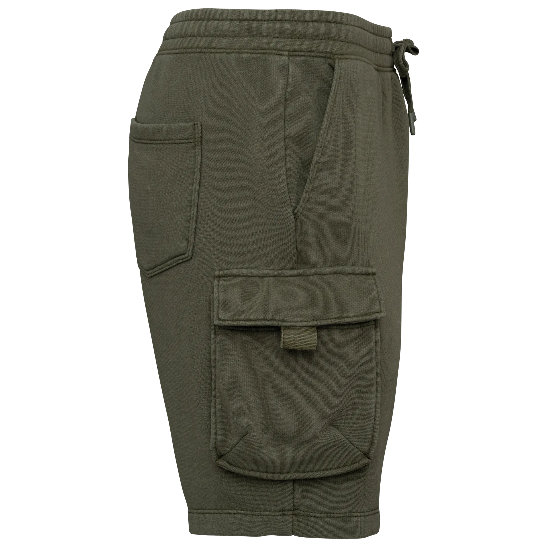Umweltfreundliche ausgewaschene French Terry Cargo-Shorts für Herren