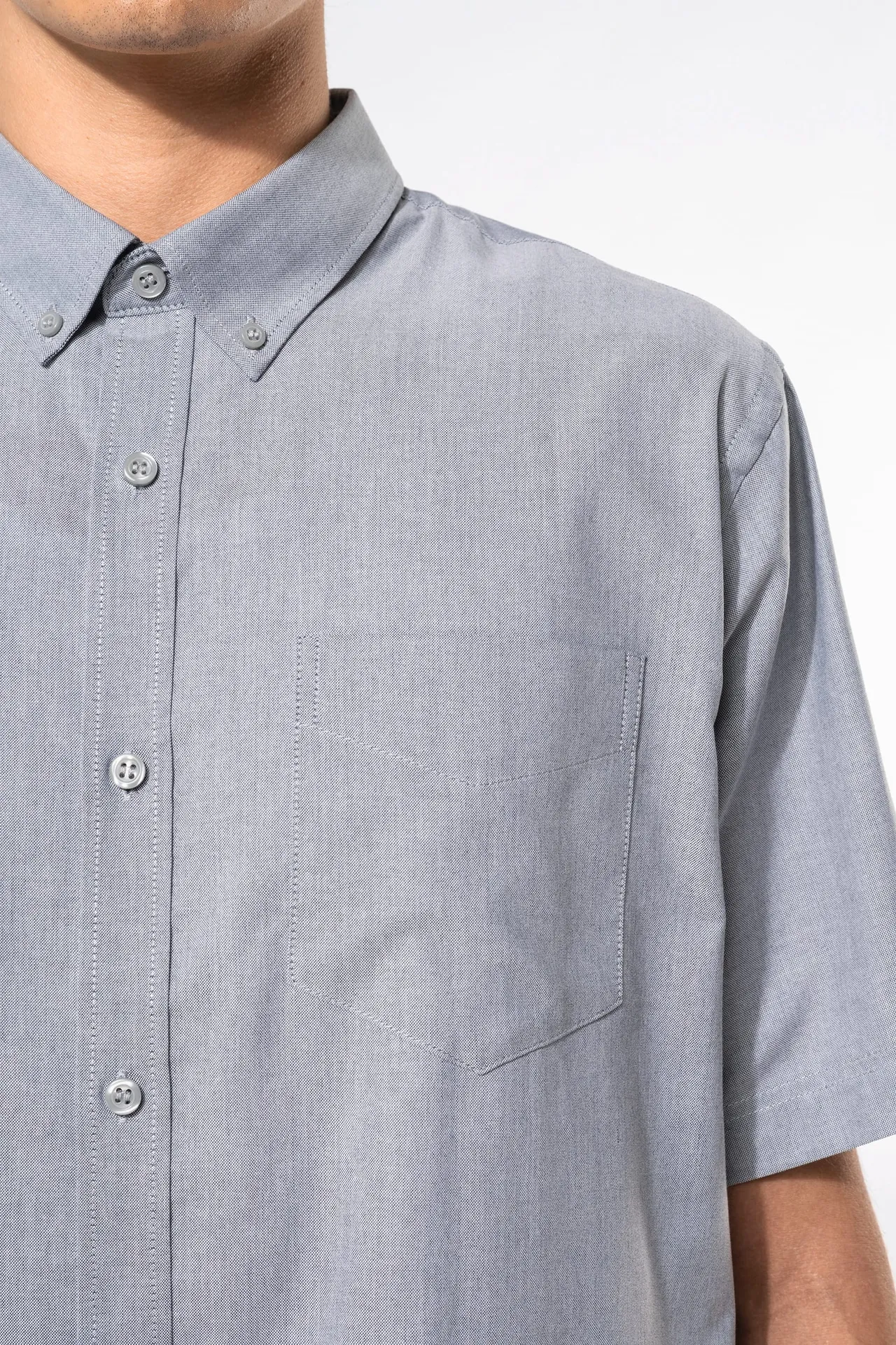 Herren Oxford Kurzarmhemd