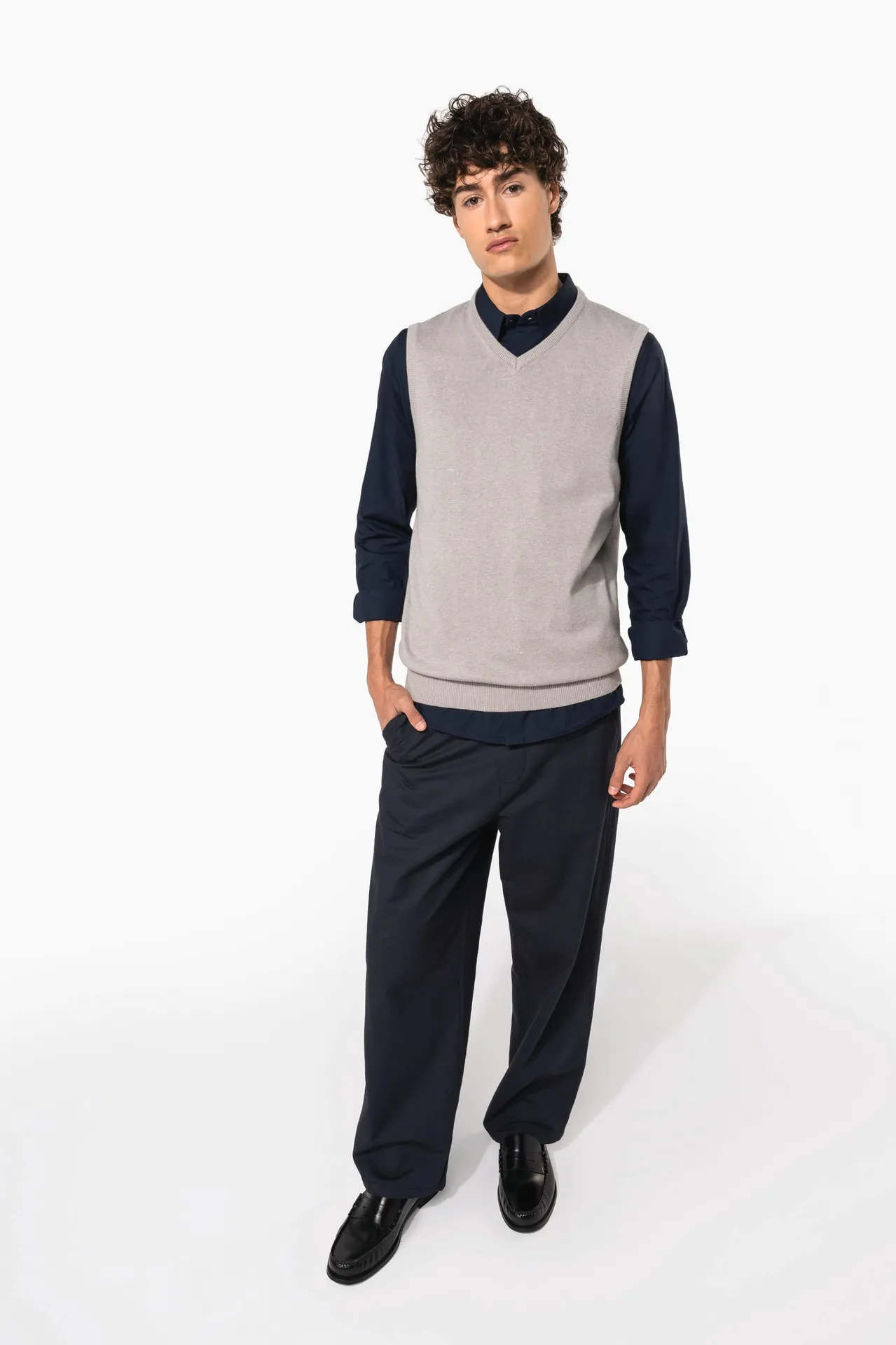 Herren pullunder v-ausschnitt