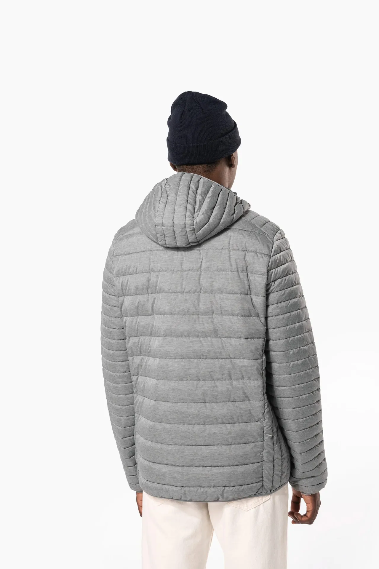 Leichte Herren-Steppjacke mit Kapuze
