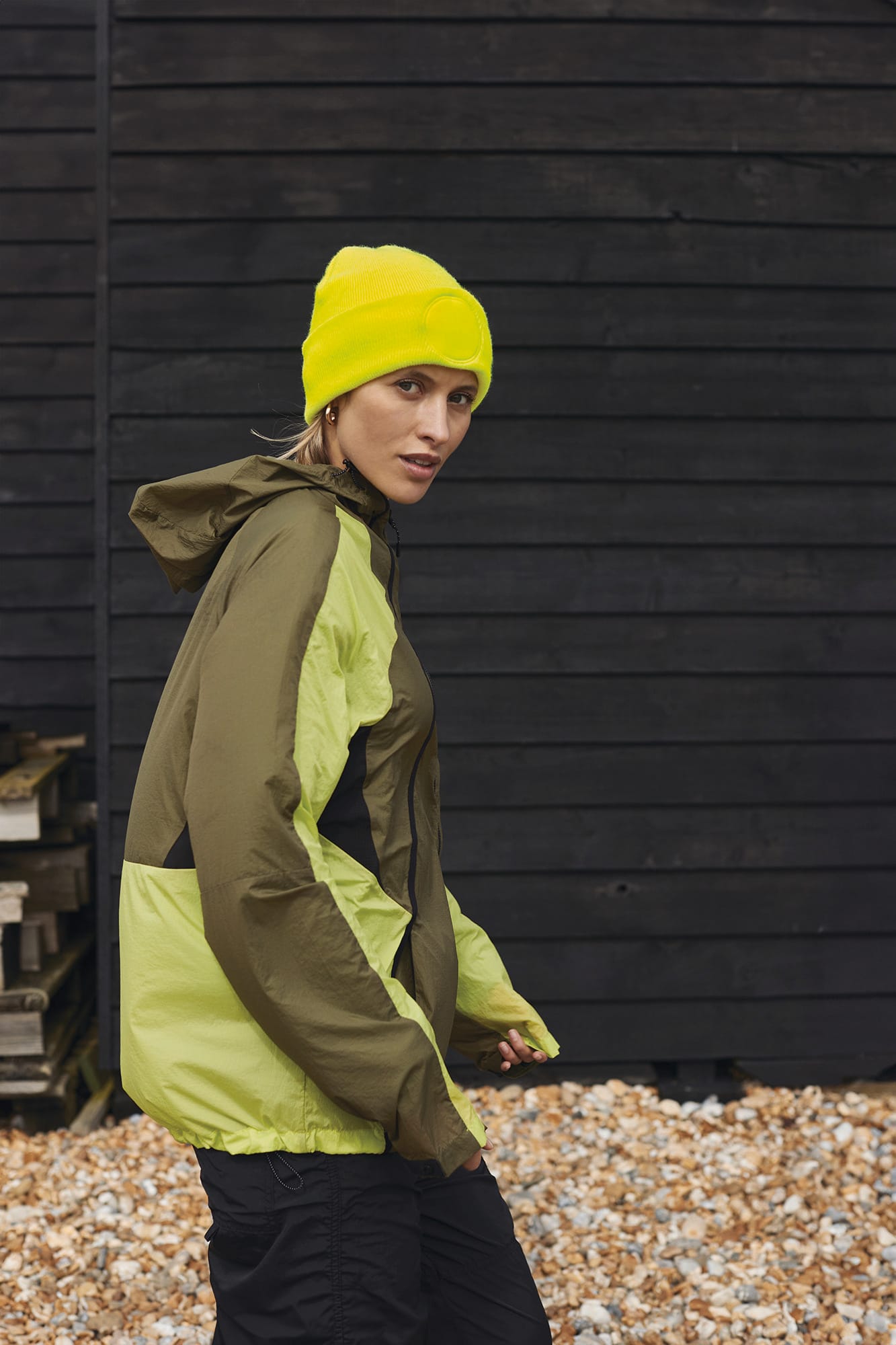 Mütze mit rundem Patch