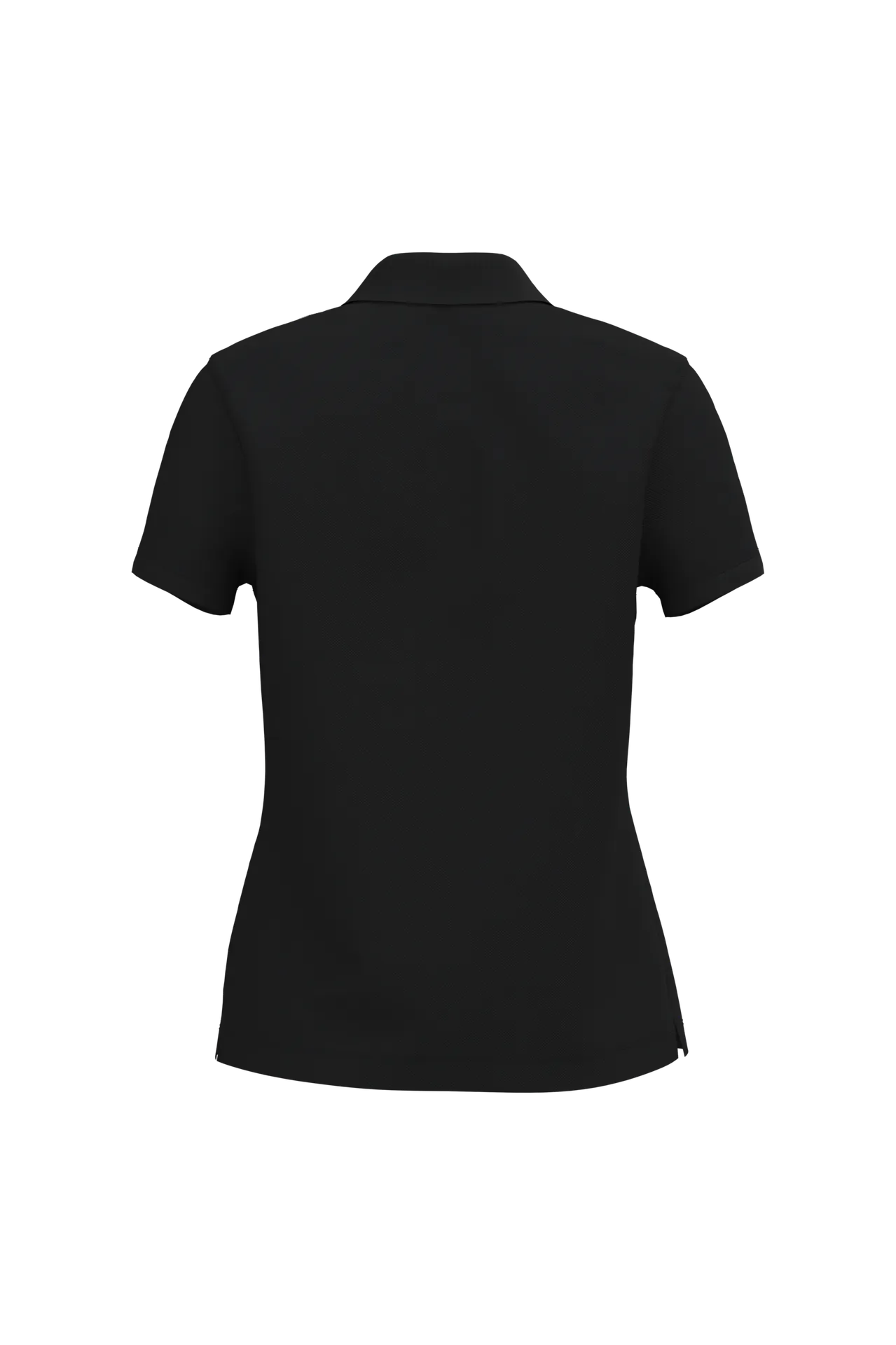 Dammen Kurzam Poloshirt aus Baumwollpiqué
