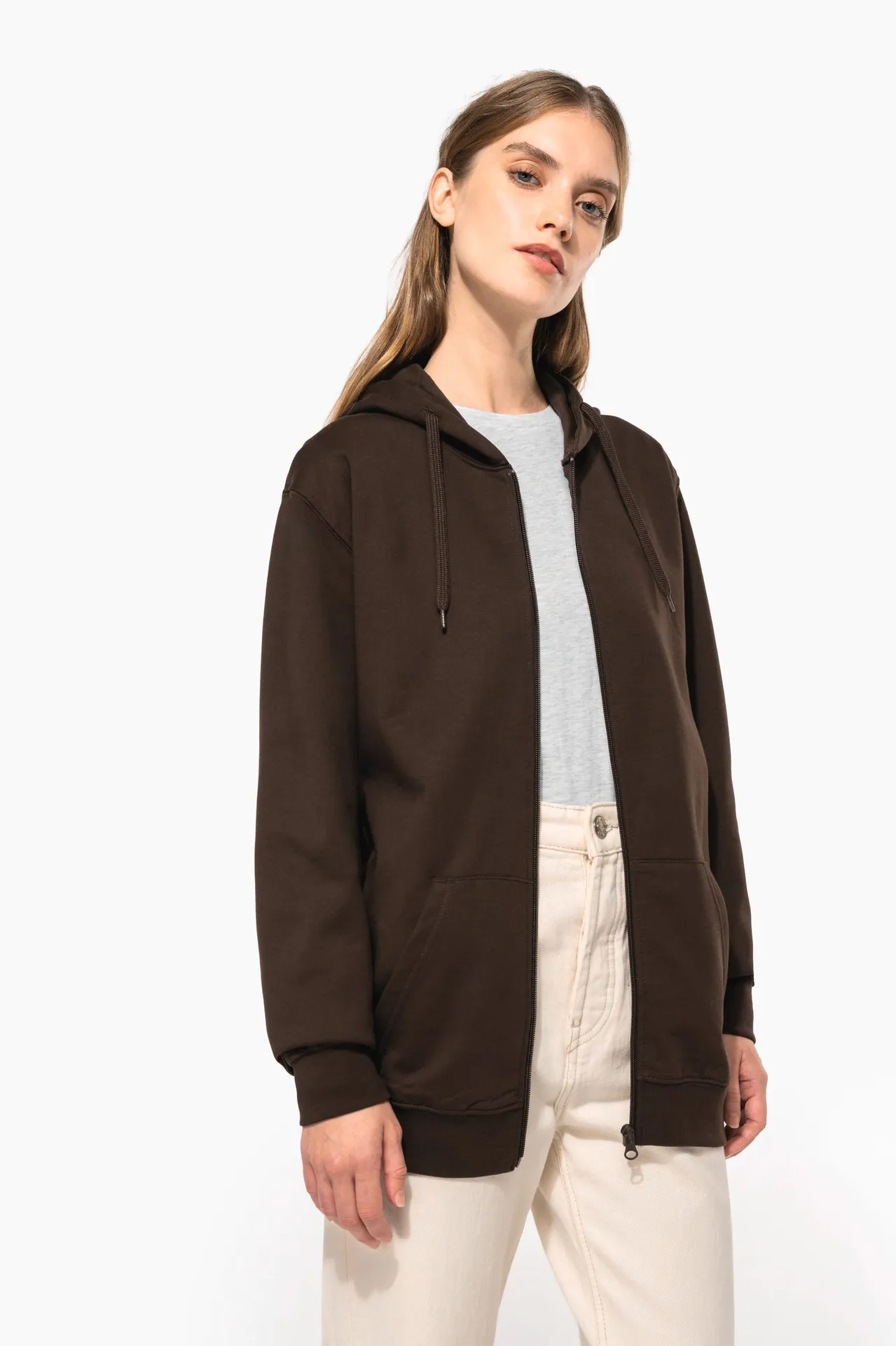 Kapuzen-sweatshirt mit Reißverschluss