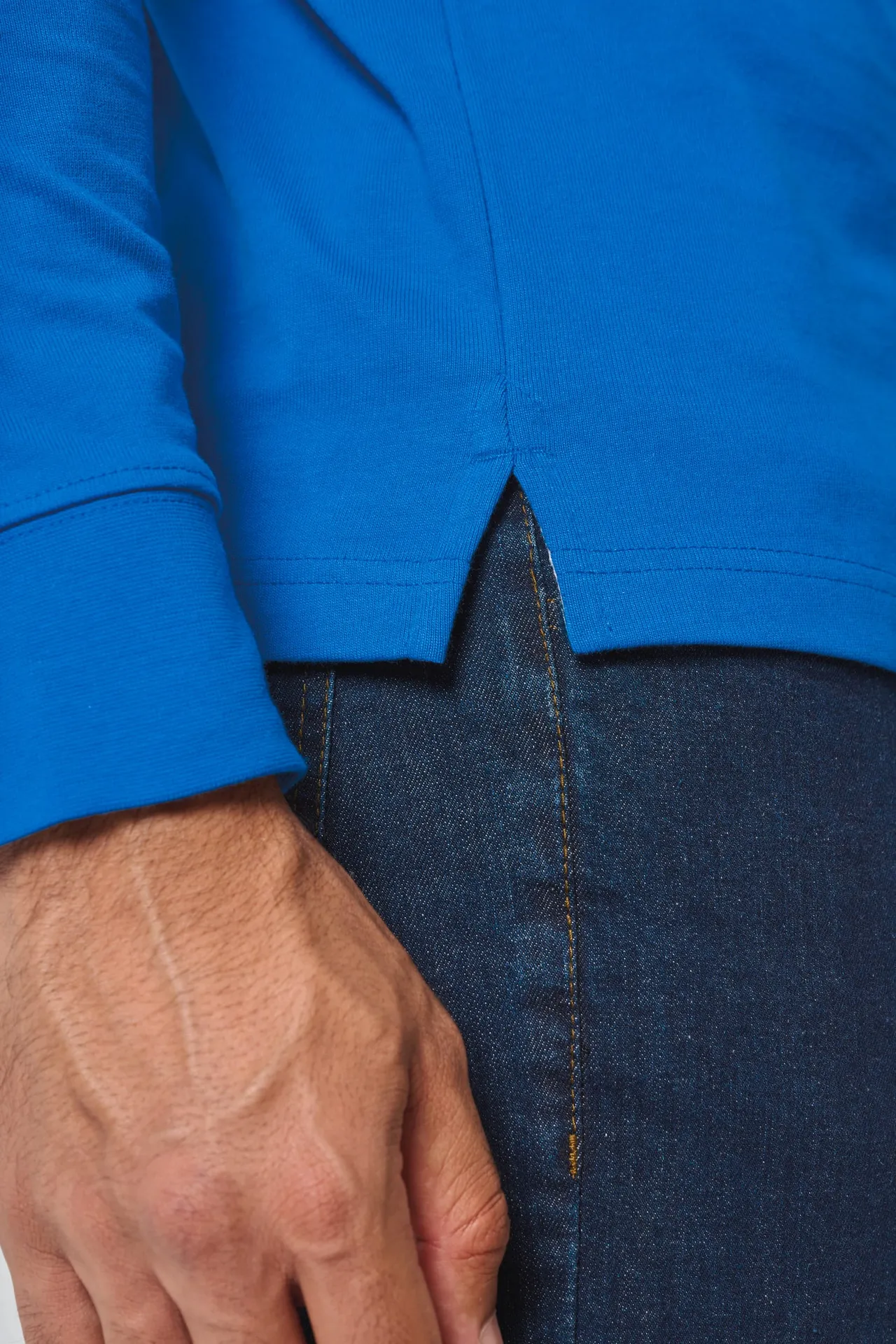 Rugby-Polohemd mit langen Ärmeln