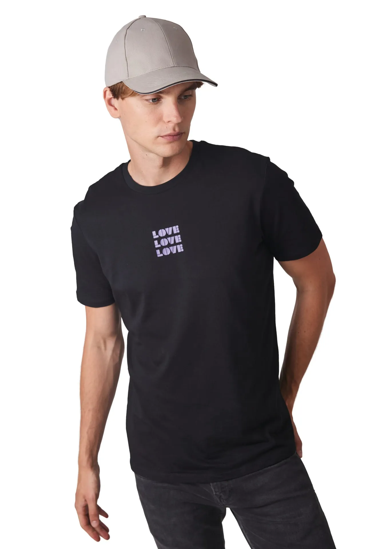 6-Panel-Kappe mit Kontrast-Sandwichschirm