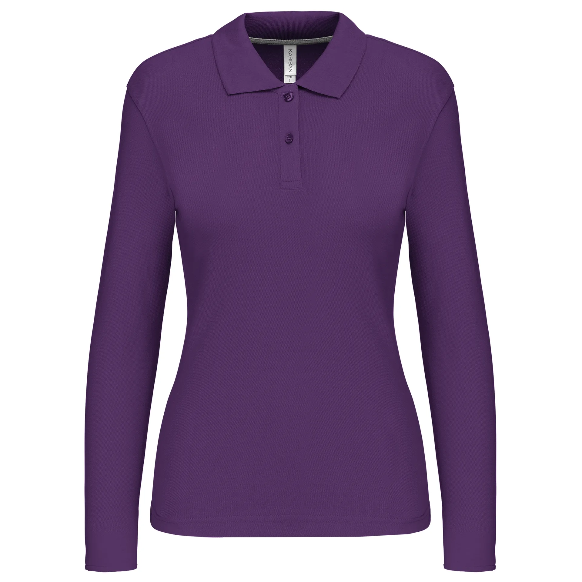 Damen Piqué Poloshirt Langarm