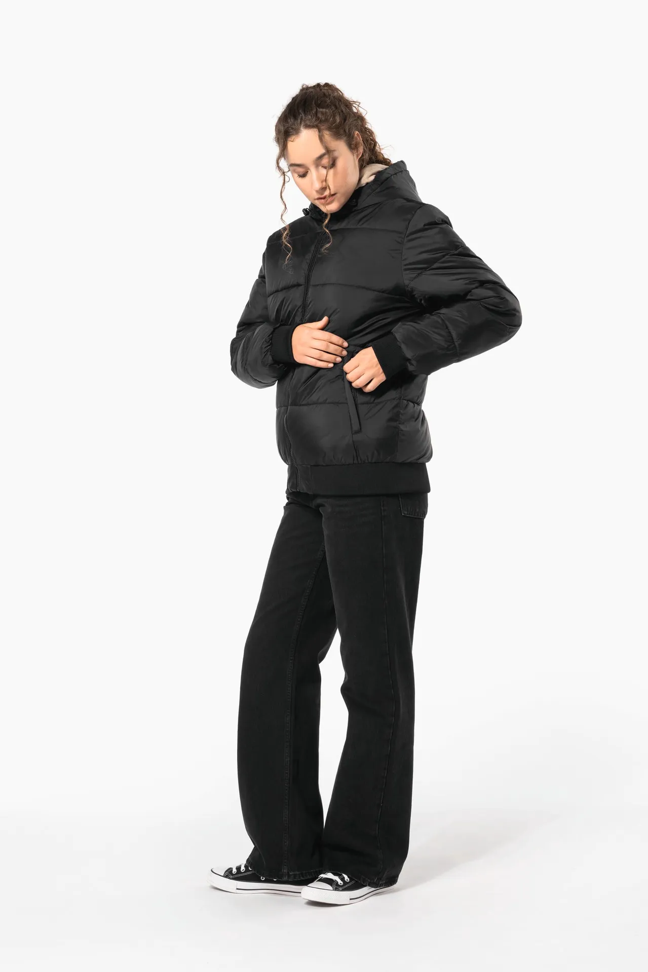 Recycelte Unisex-Ripstop-Jacke mit Kapuze