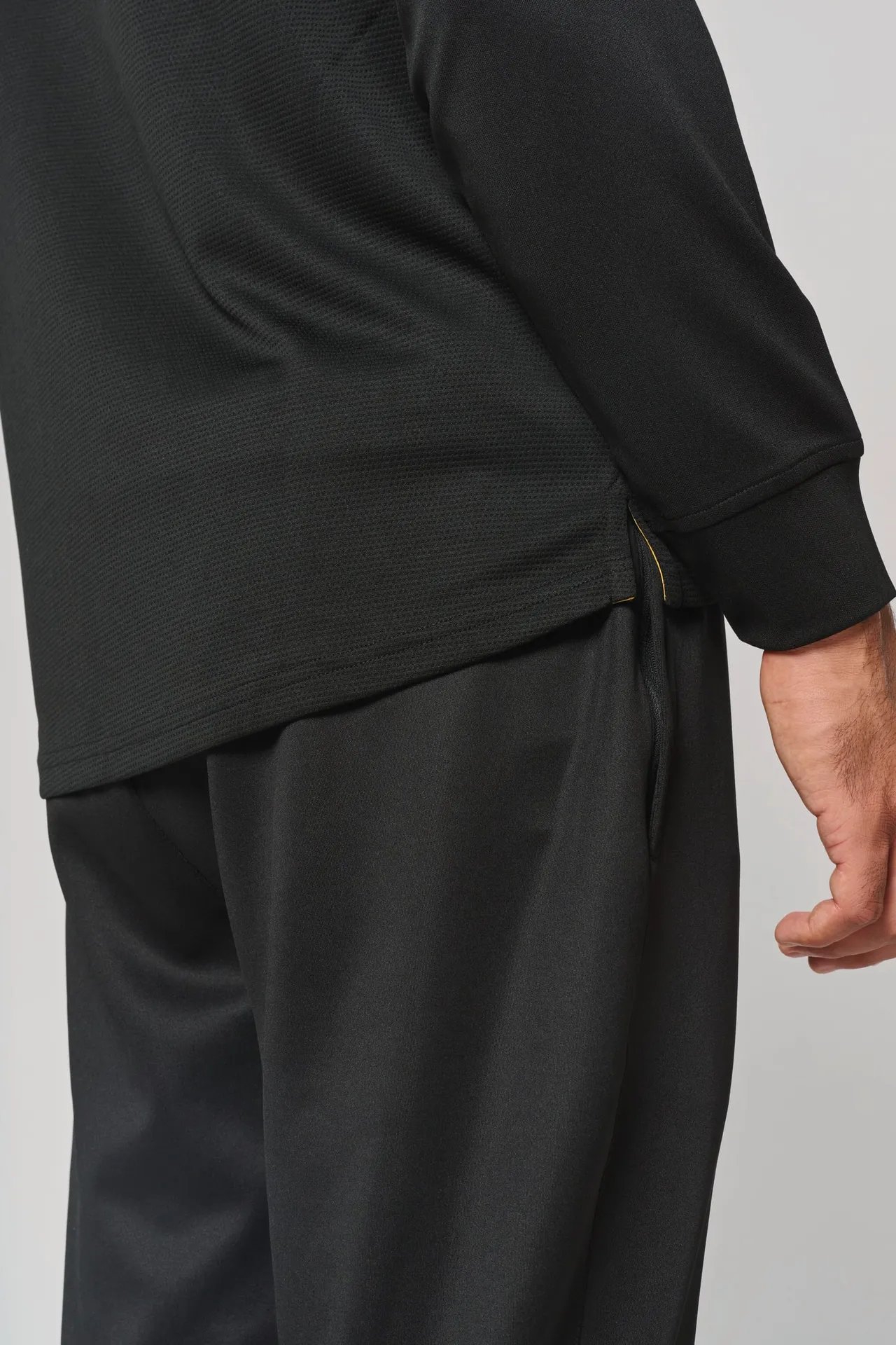 Unisex Trainings-Sweatshirt mit 1/4 Reißverschluss