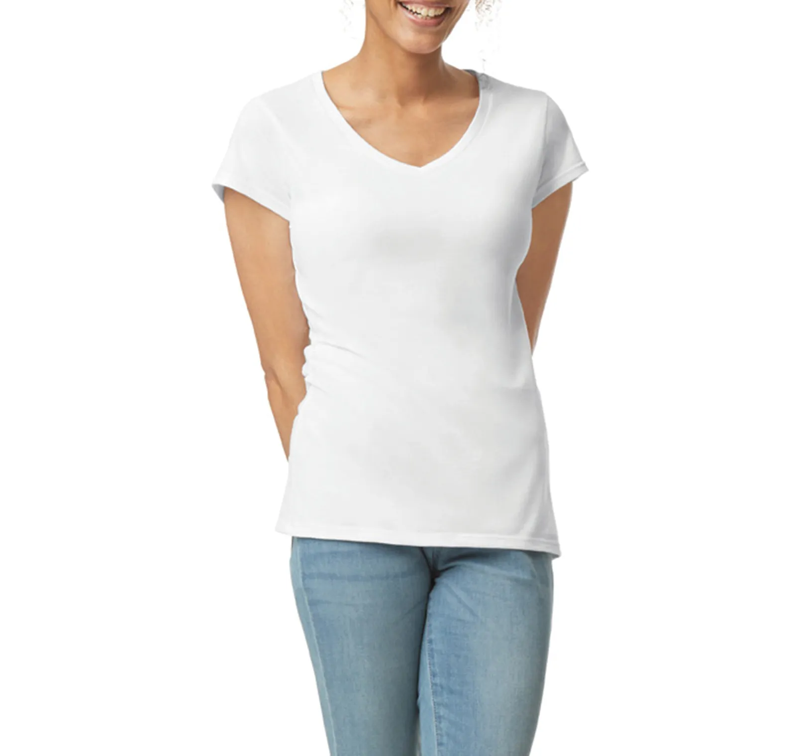 Softstyle Fitted Ladies' V-Neck T-Shirt