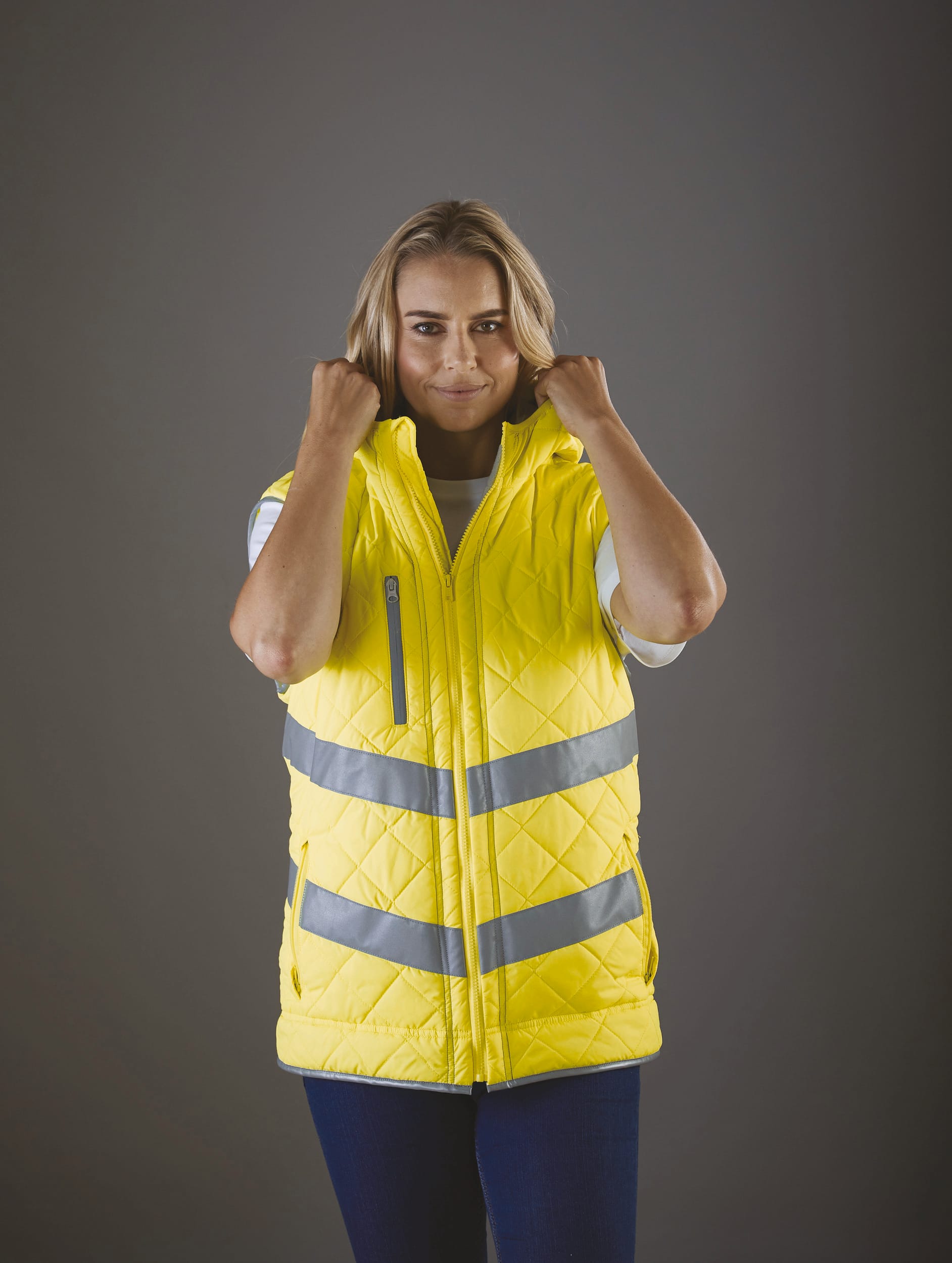 Kensington - Hi-Vis hoodied gilet