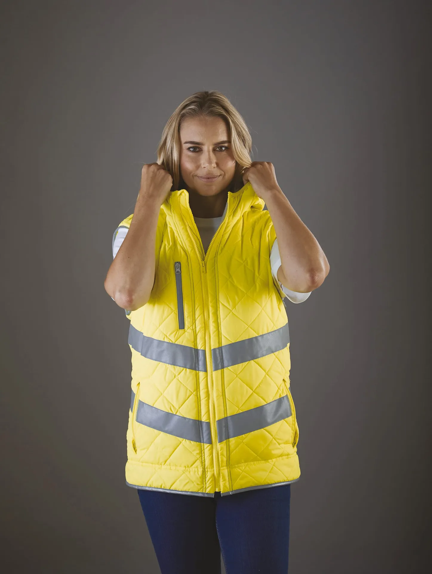 Kensington - Hi-Vis hoodied gilet