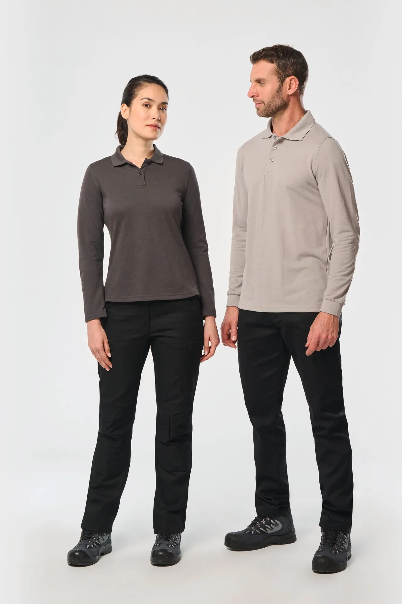 Polohemd mit langen Ärmeln