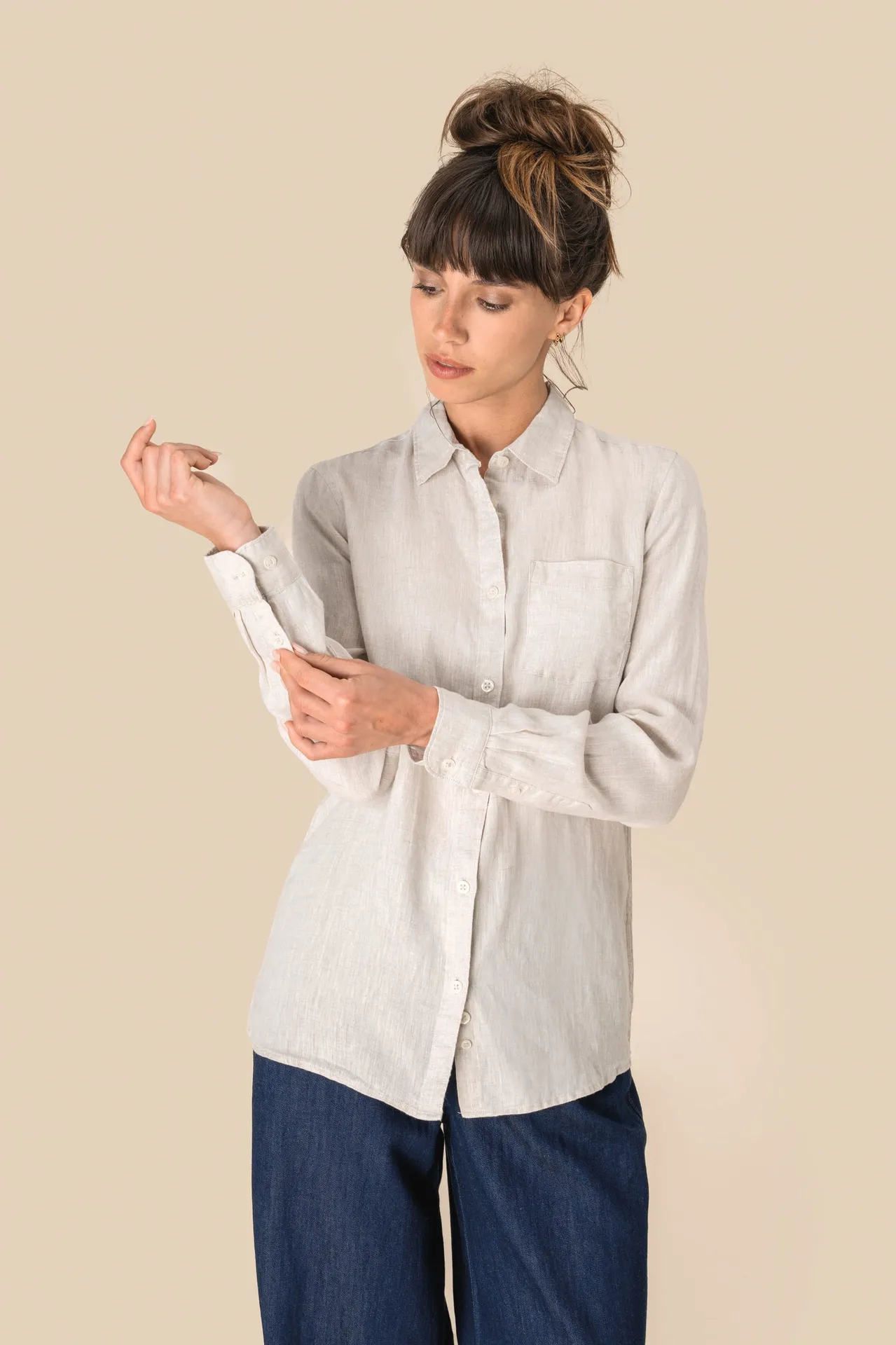 Leinen-Bluse für Damen